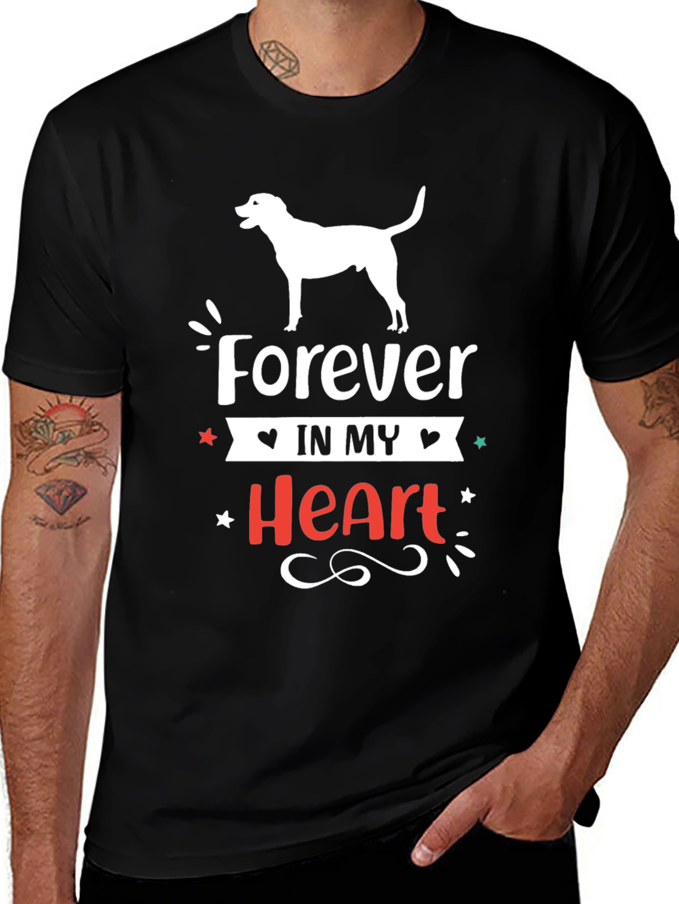 Forever in My Heart Dog Graphic Tee