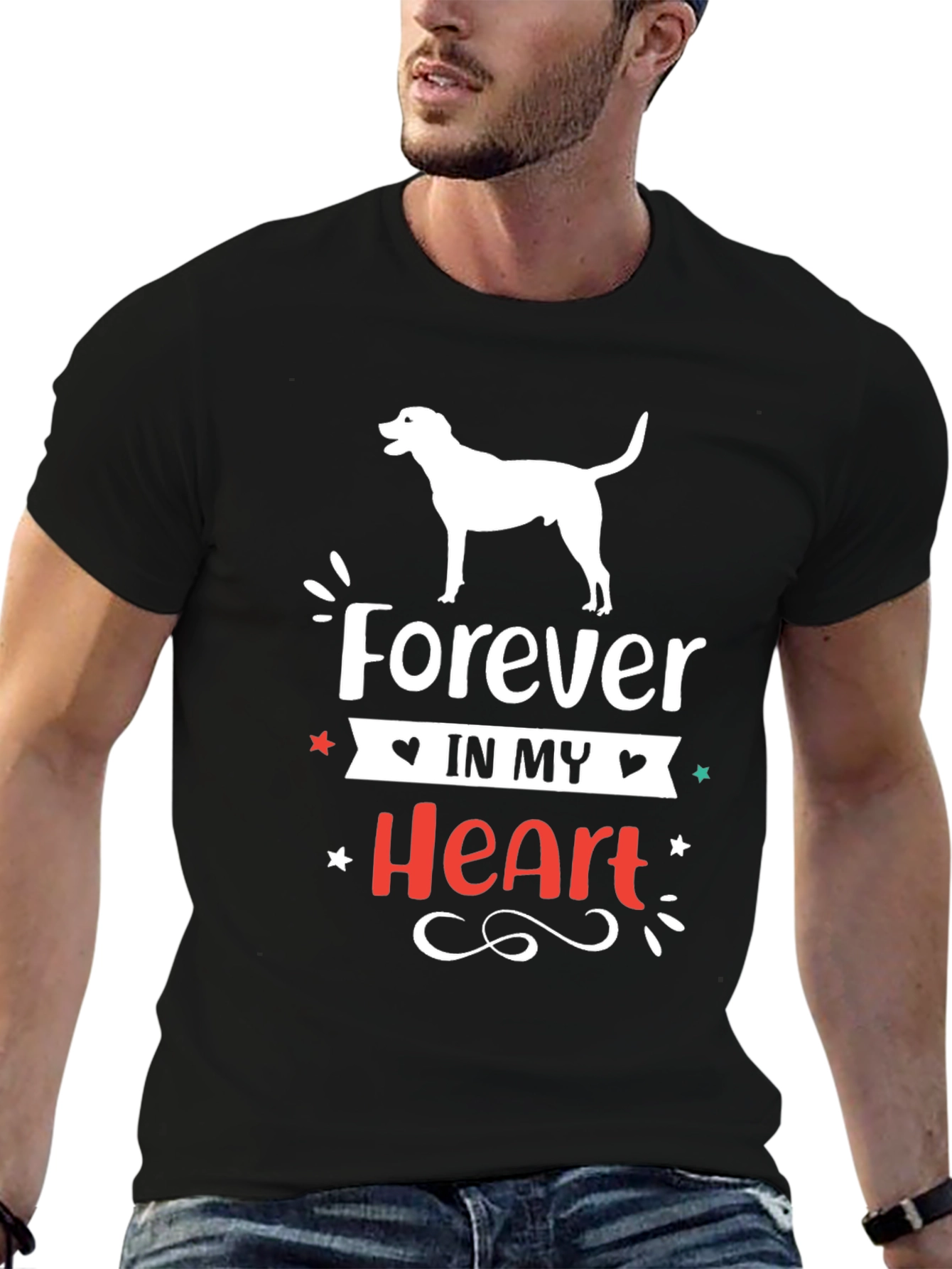 Forever in My Heart Dog Graphic Tee