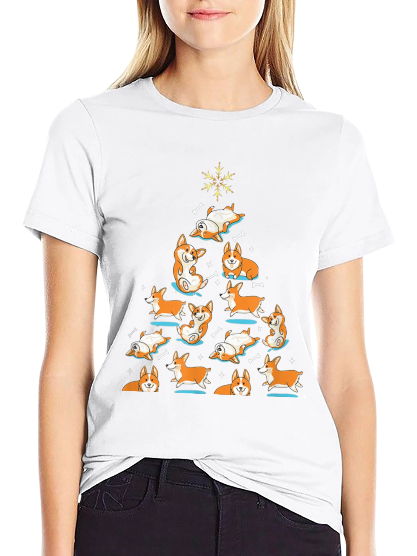 Corgi Christmas Tree T-Shirt