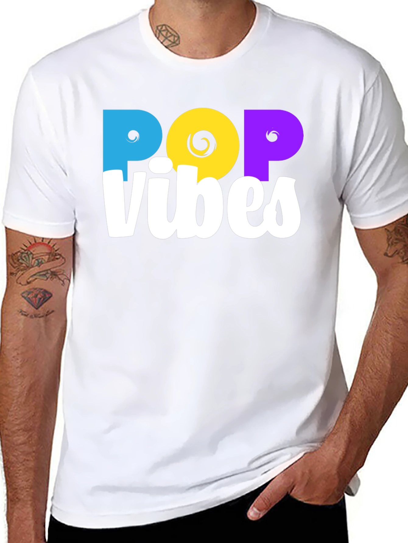 Pop Vibes Graphic Tee - Trendy Design