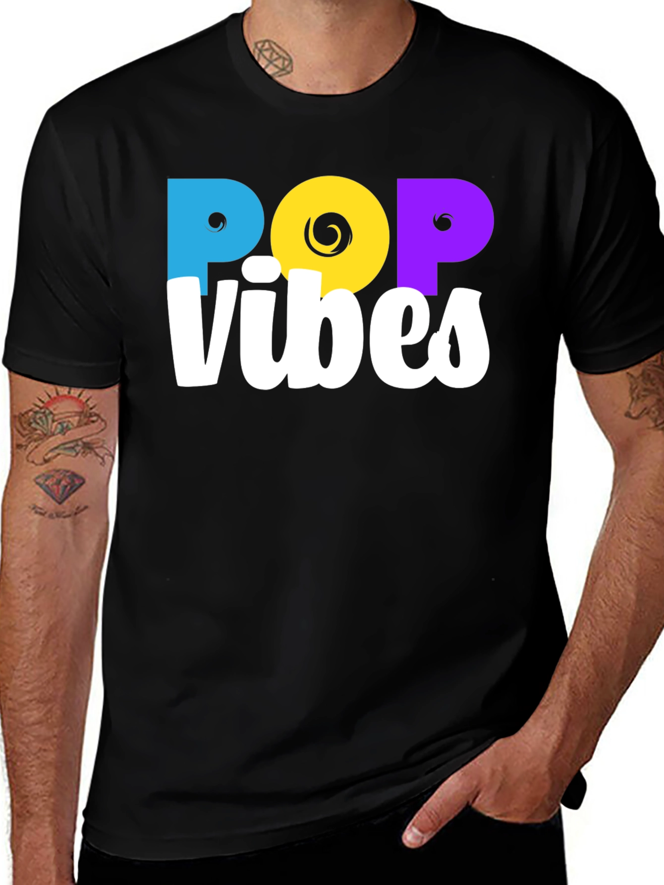 Pop Vibes Graphic Tee - Trendy Design