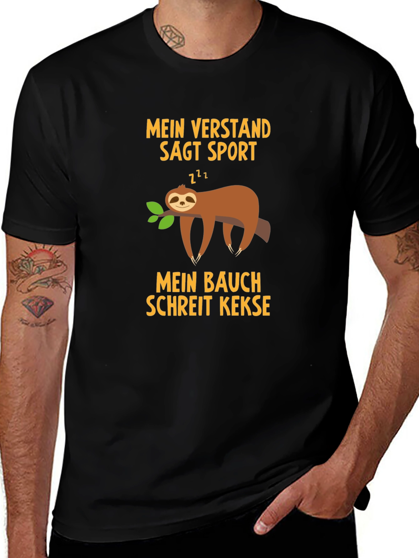 Funny Sloth T-Shirt - Mein Verstand Sagt Sport