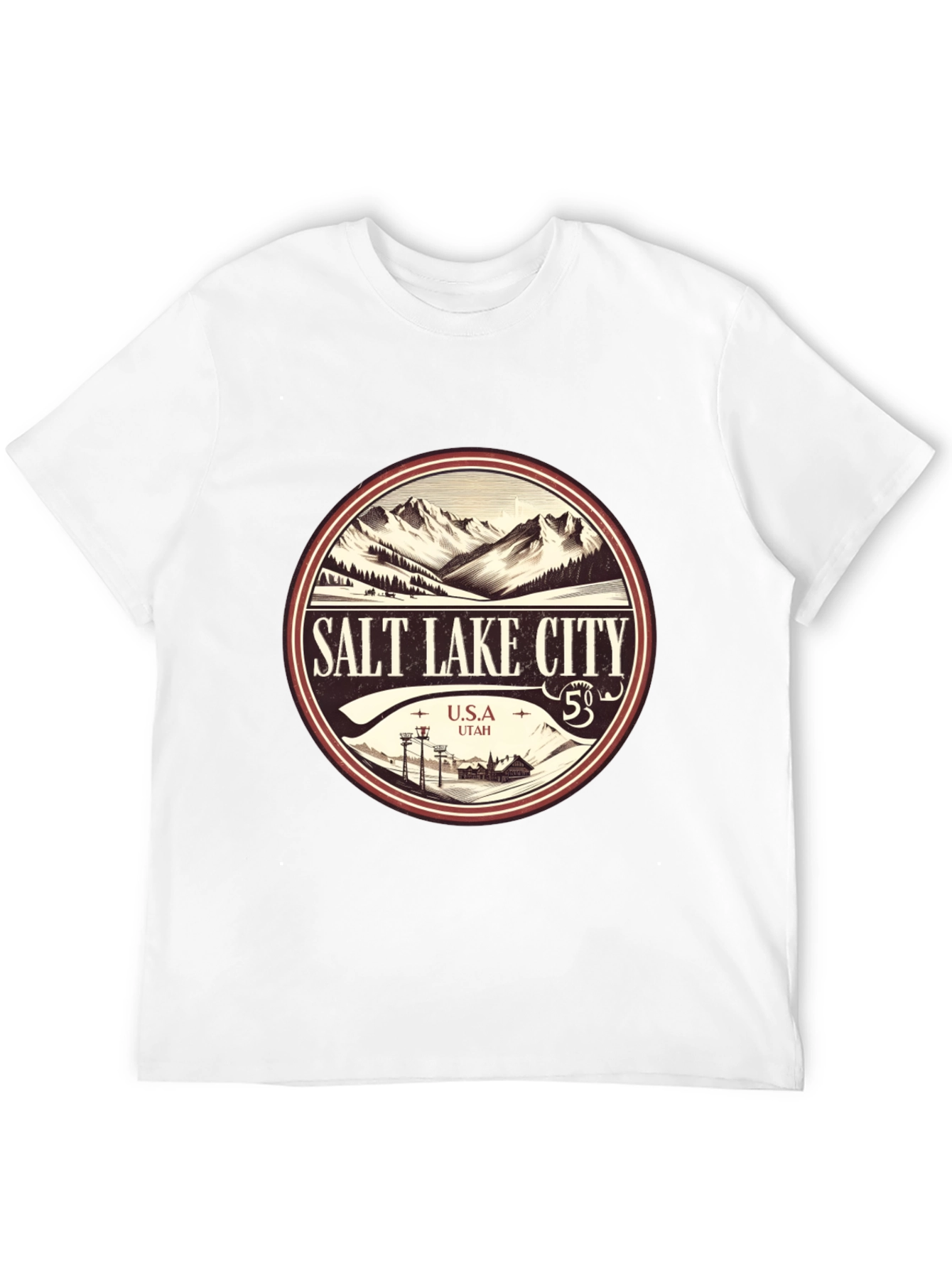 Salt Lake City Mountain Graphic Tee