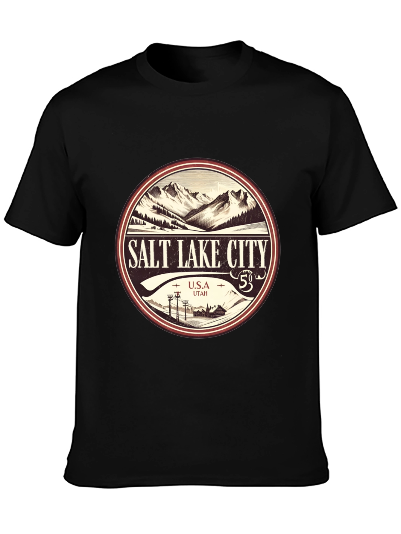Salt Lake City Mountain Graphic Tee