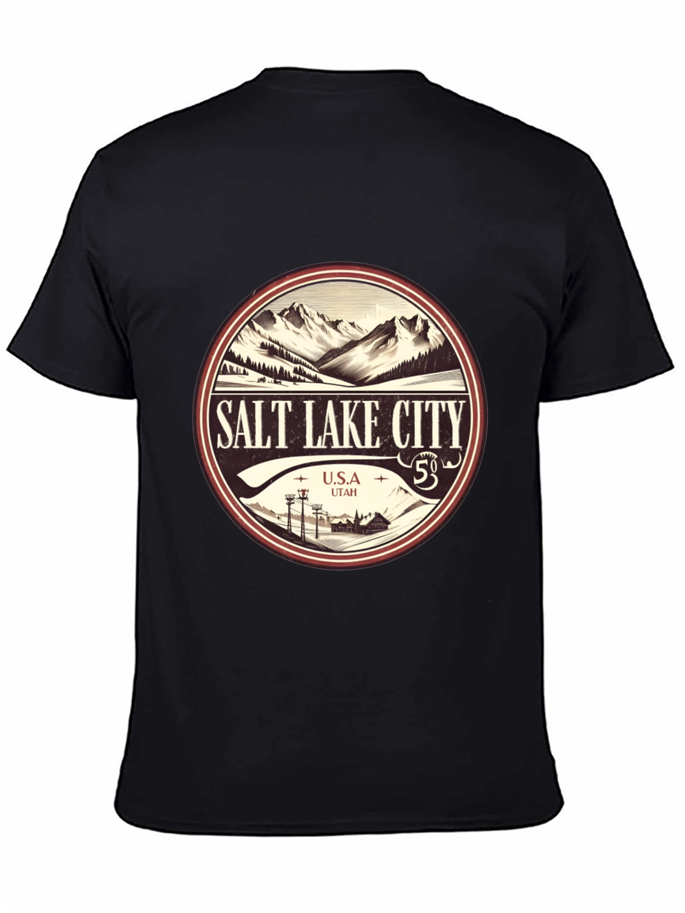 Salt Lake City Mountain Graphic Tee