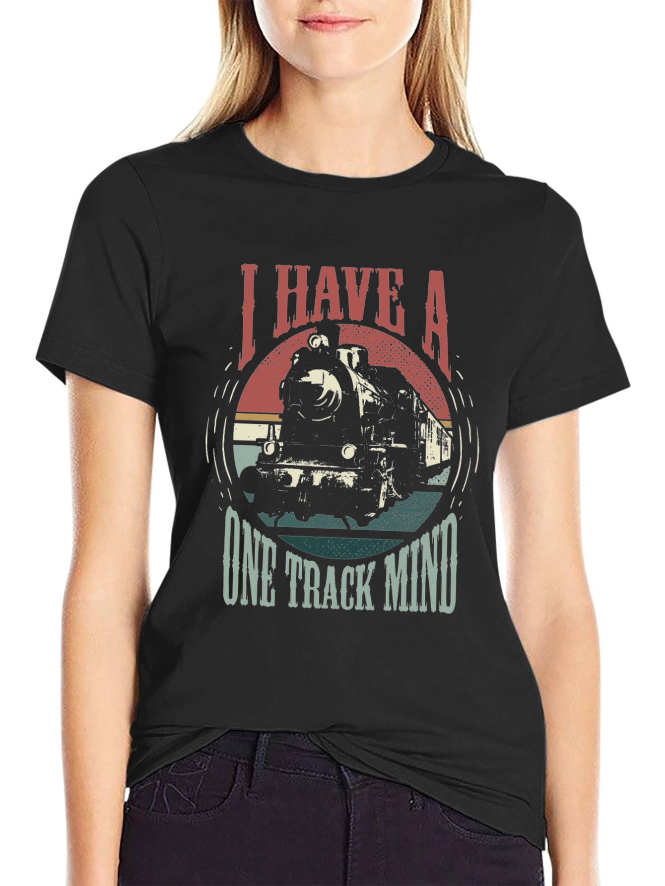 I Have A One Track Mind Train T-Shirt