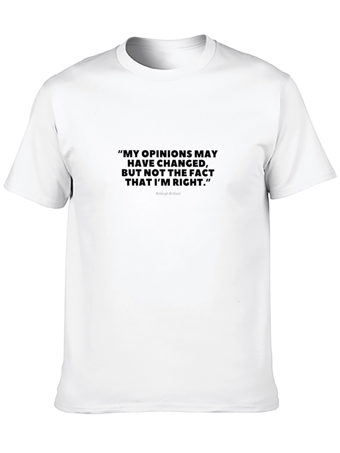 Opinionated Mens Black T-Shirt