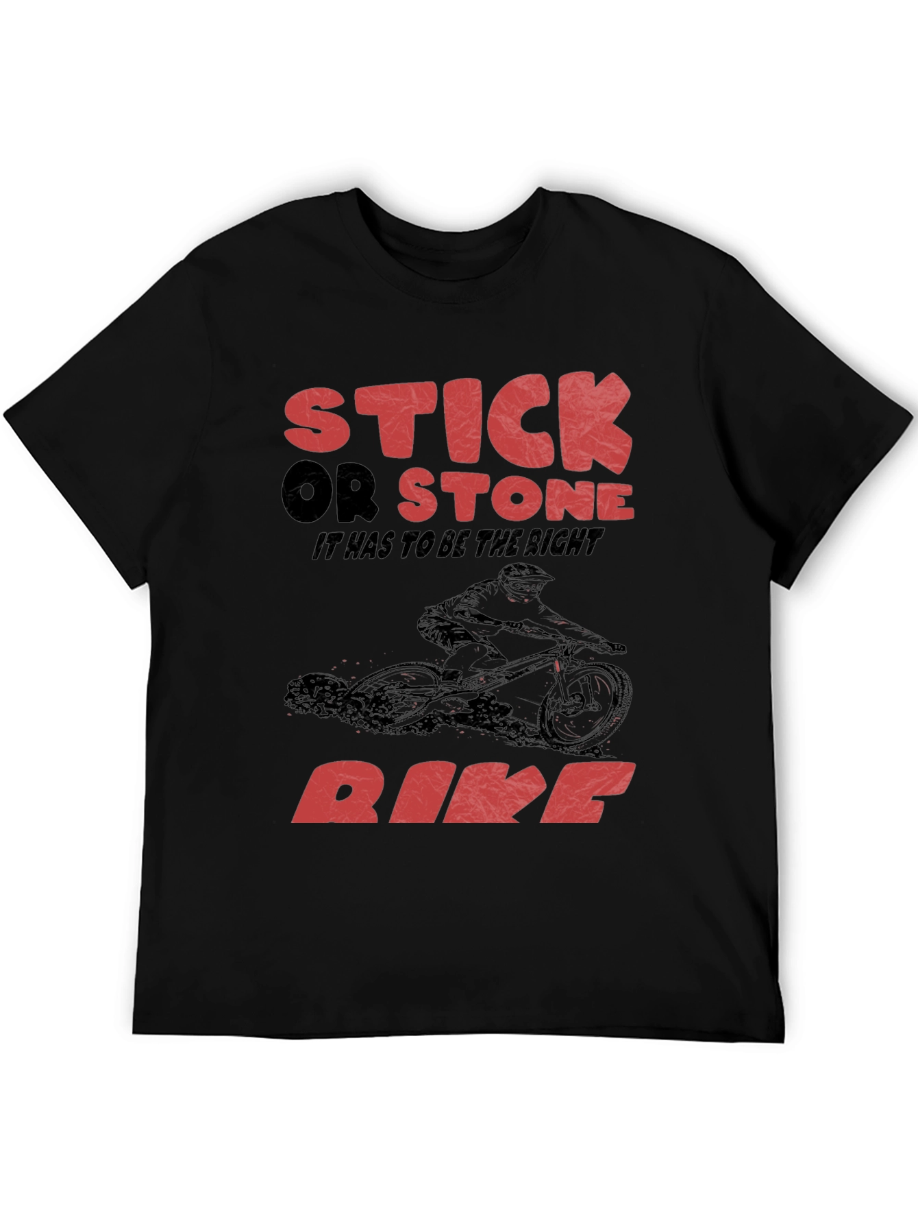 Stick Or Stone Bike Graphic T-Shirt