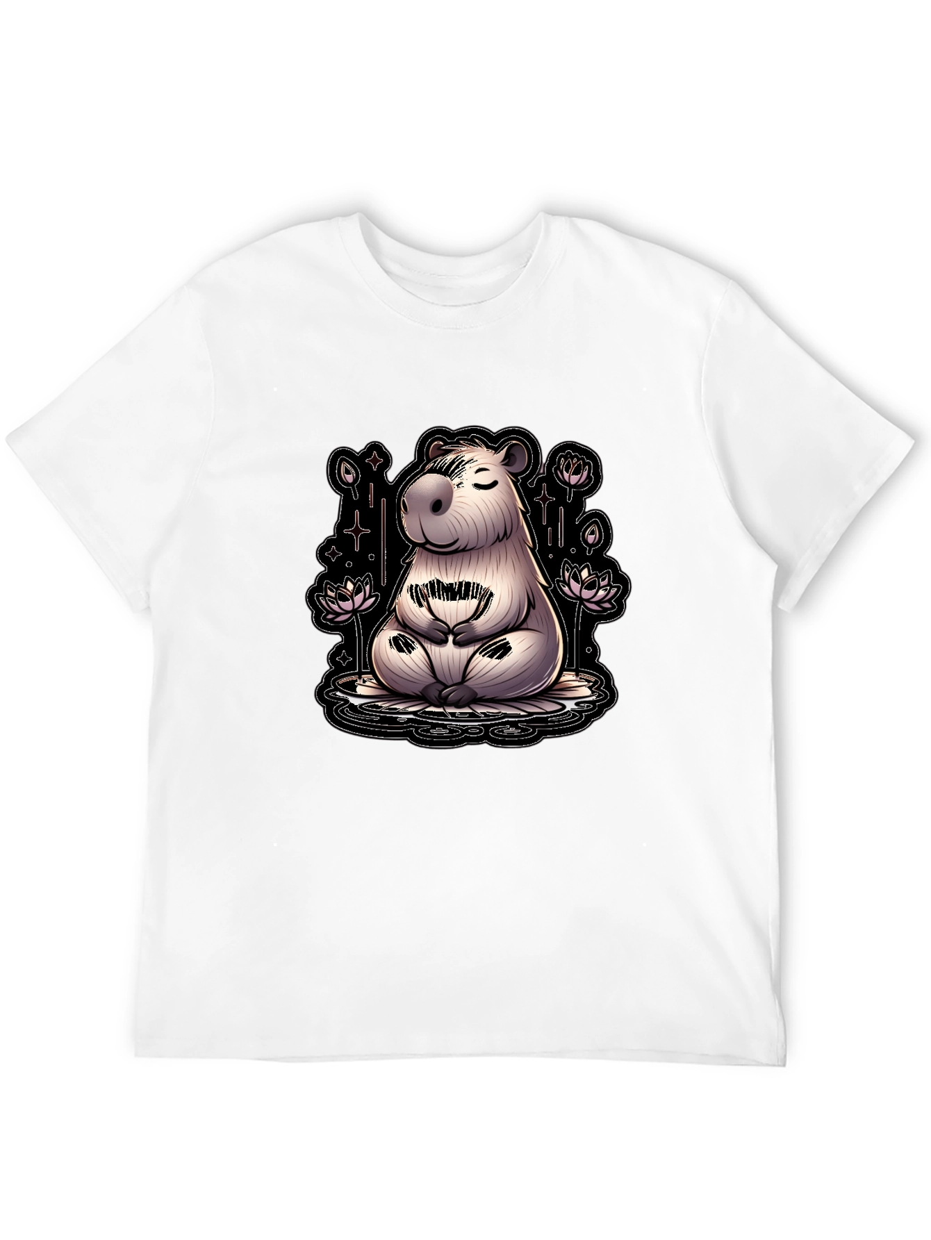 Meditating Capybara T-Shirt - Relaxed Fit