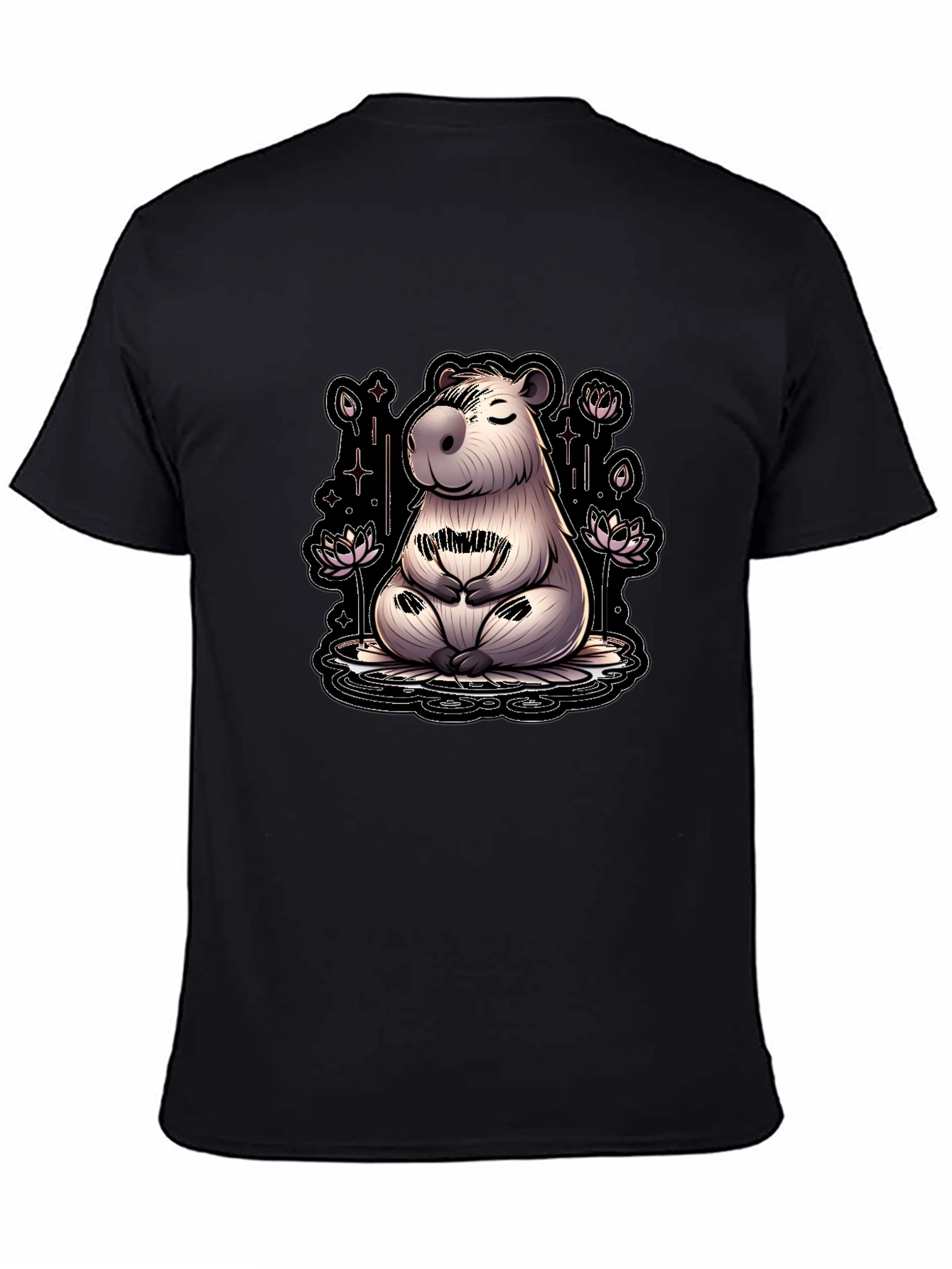 Meditating Capybara T-Shirt - Relaxed Fit