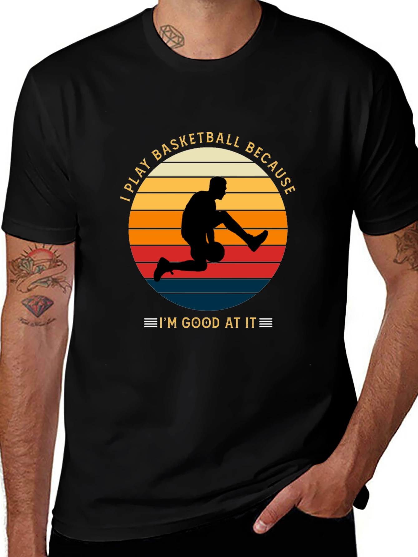 Basketball Player Graphic T-Shirt Im Good At It