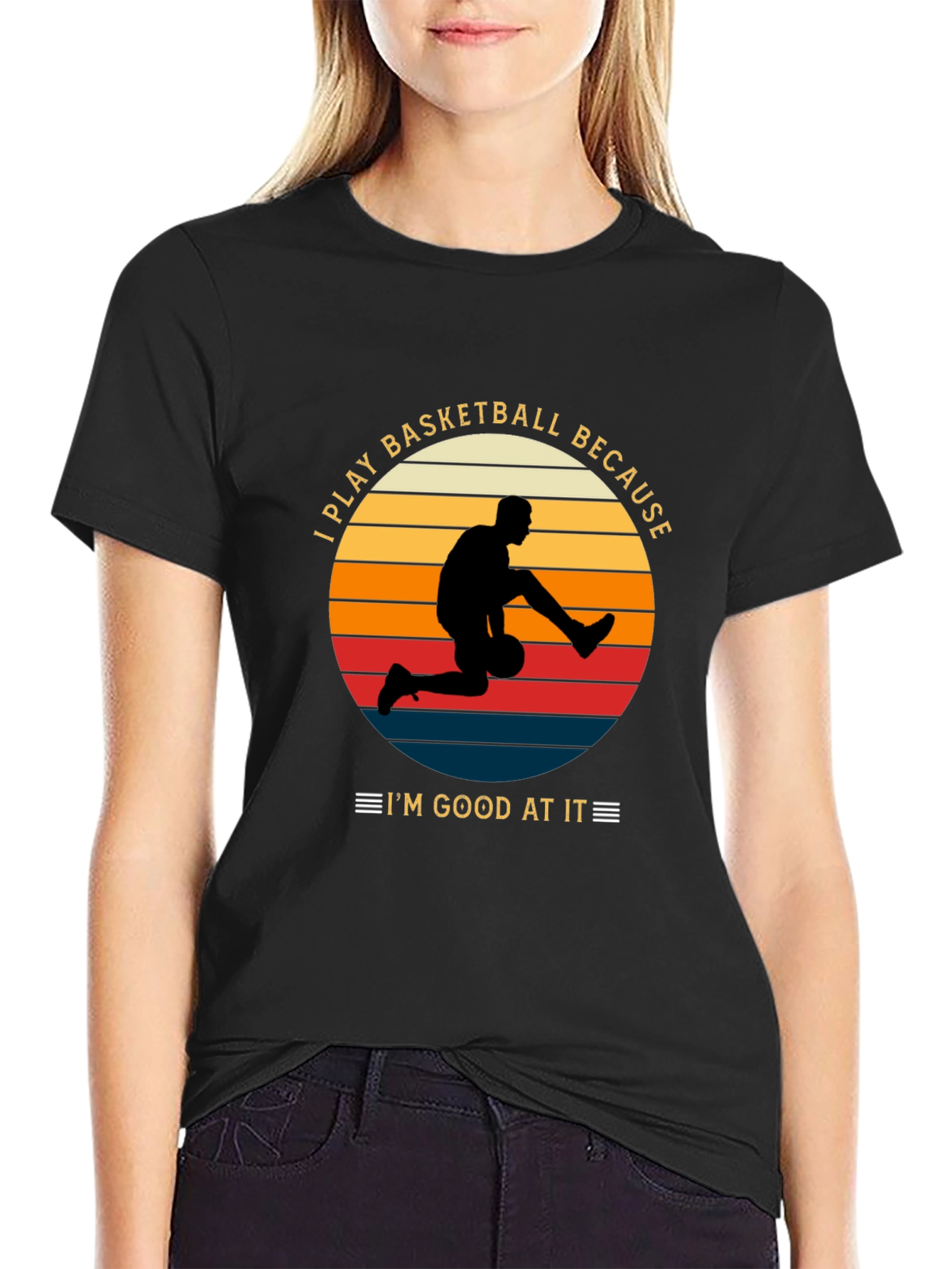 Basketball Player Graphic T-Shirt Im Good At It