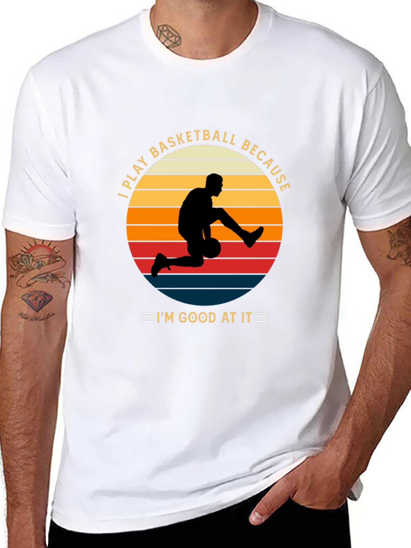 Basketball Player Graphic T-Shirt Im Good At It