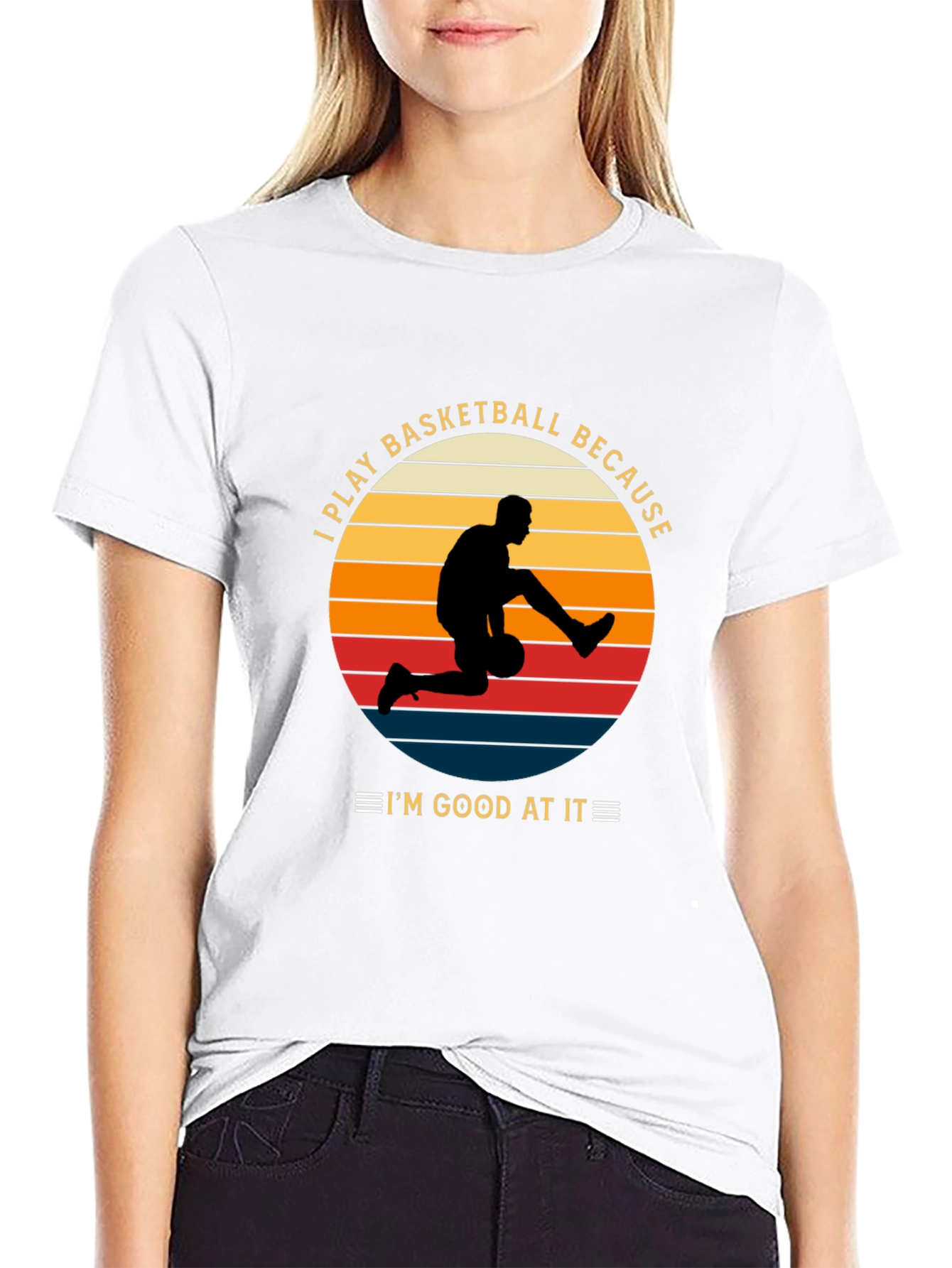 Basketball Player Graphic T-Shirt Im Good At It