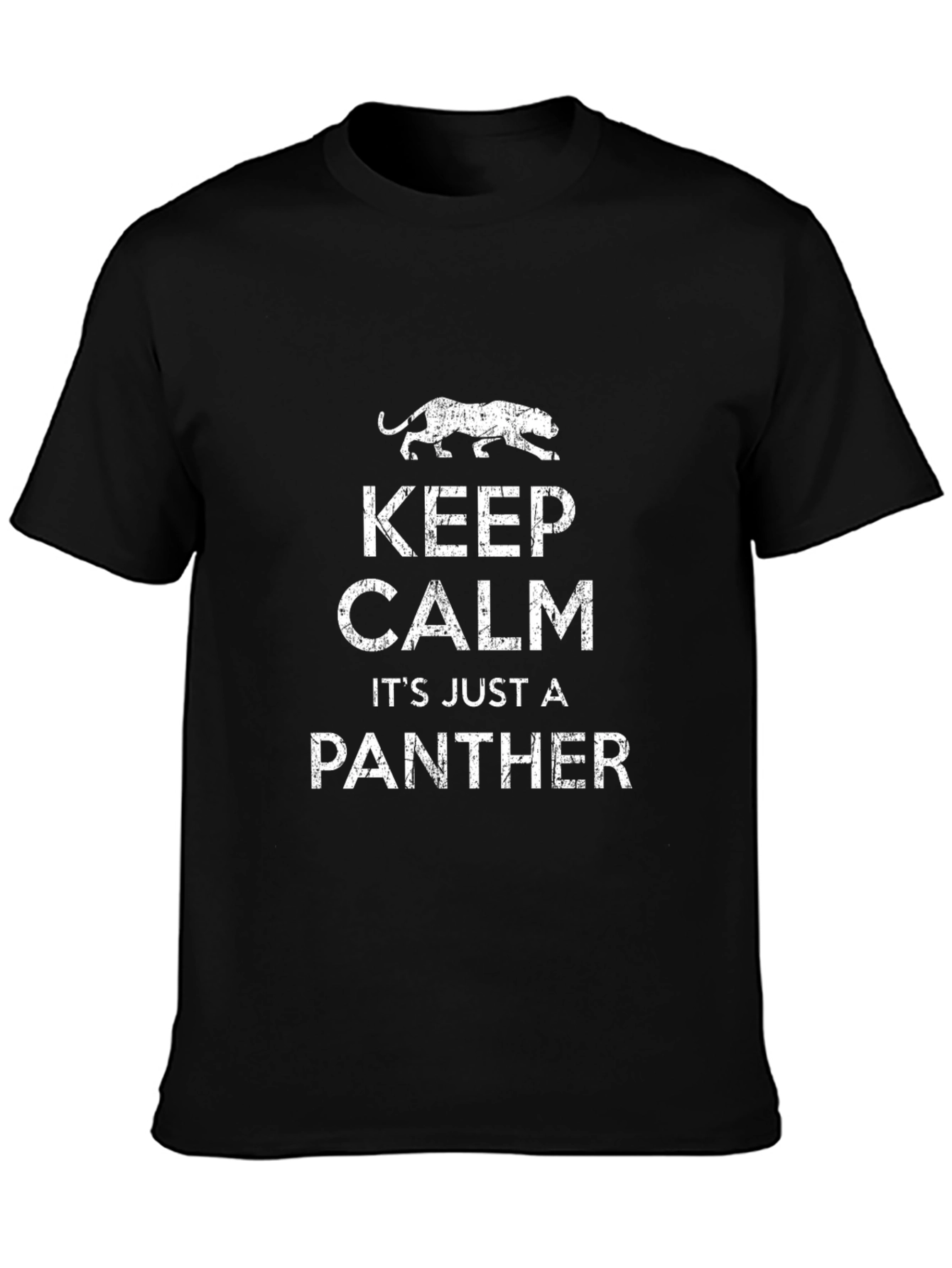 Keep Calm Panther Graphic T-Shirt - Cool & Casual