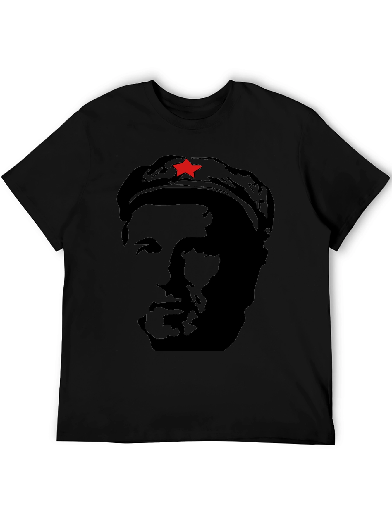 Che Guevara Graphic Print Mens Black T-Shirt