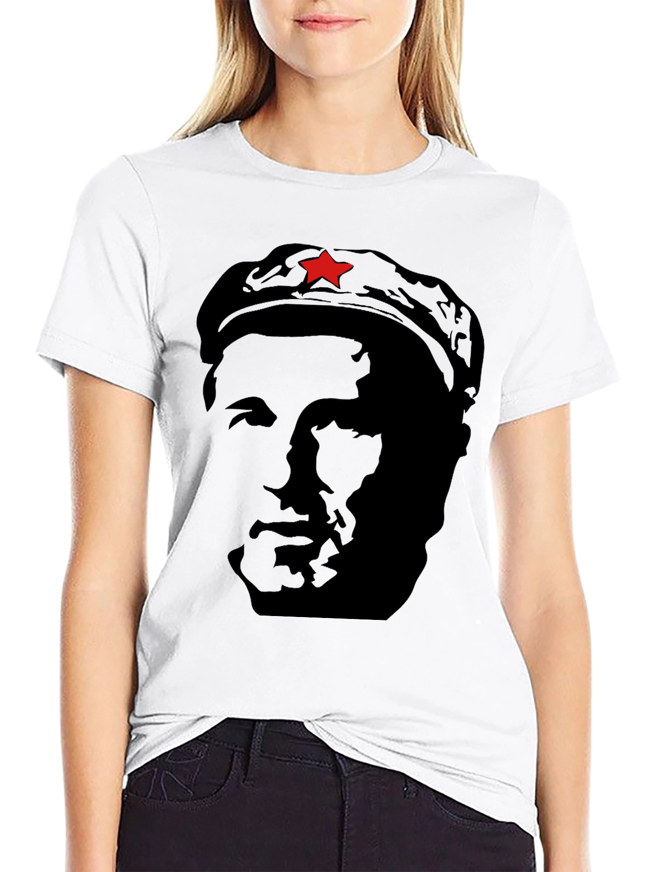 Che Guevara Graphic Print Mens Black T-Shirt