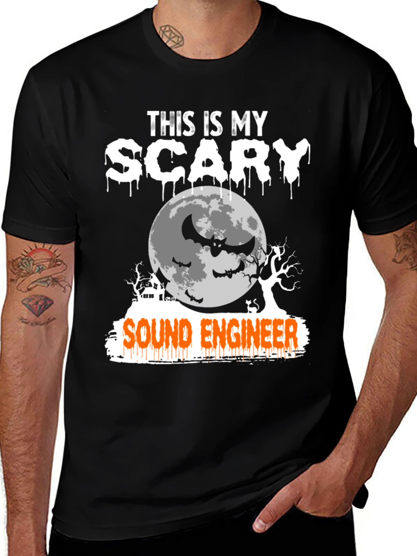 Scary Sound Engineer Halloween T-Shirt