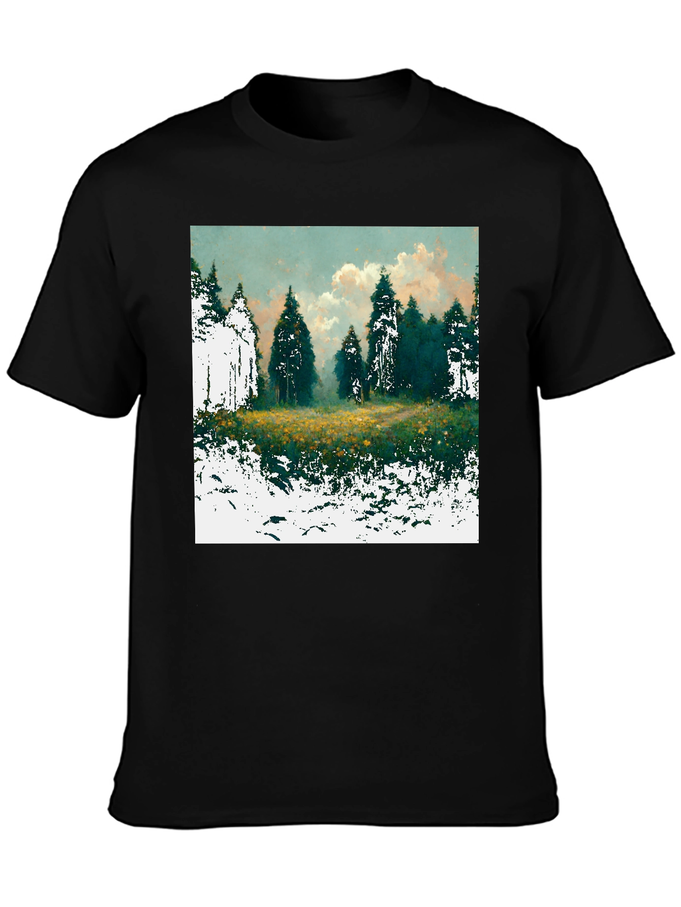 Forest Glade Graphic Tee - Nature Inspired Design