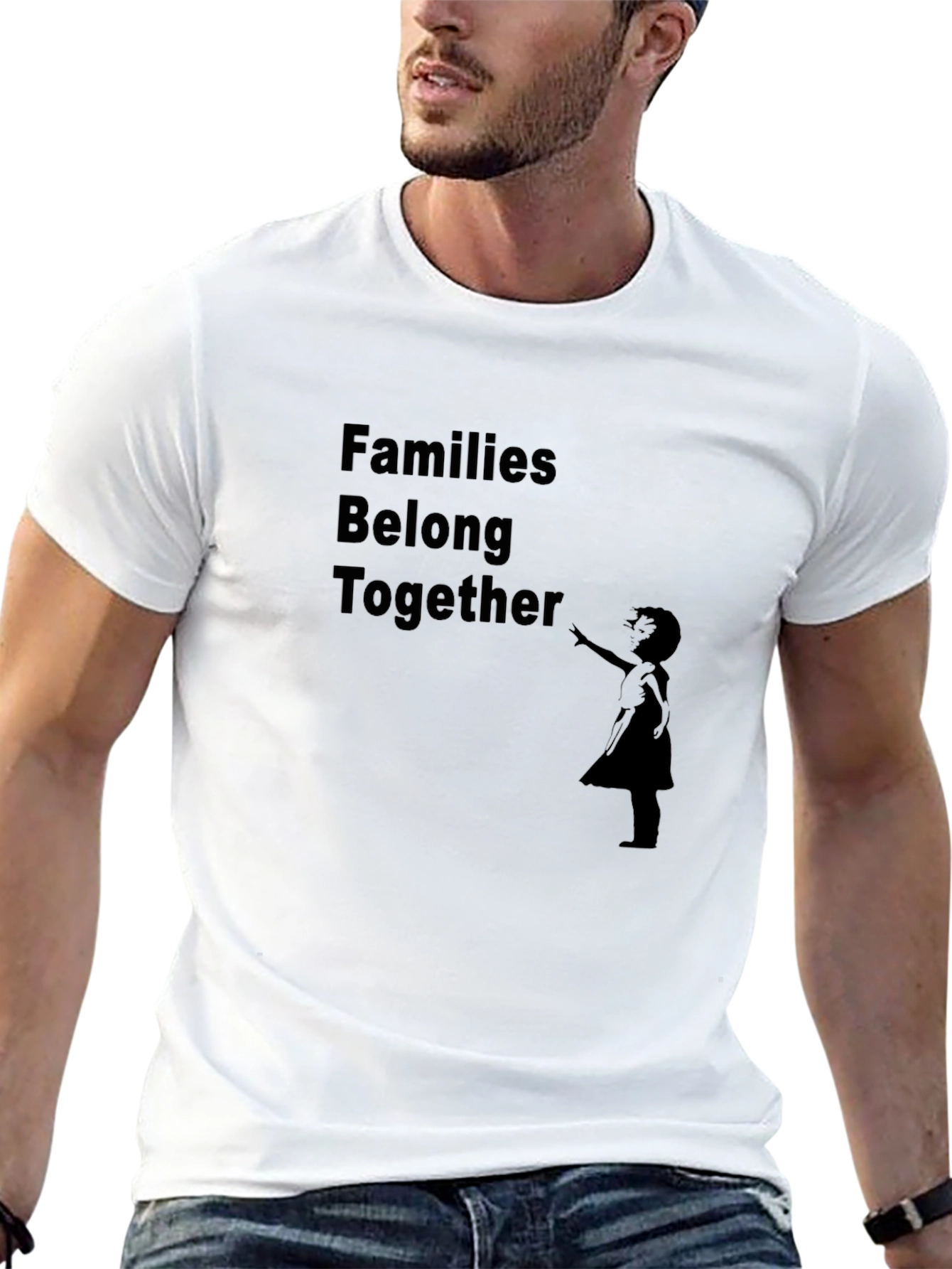 Families Belong Together Graphic Tee - Black