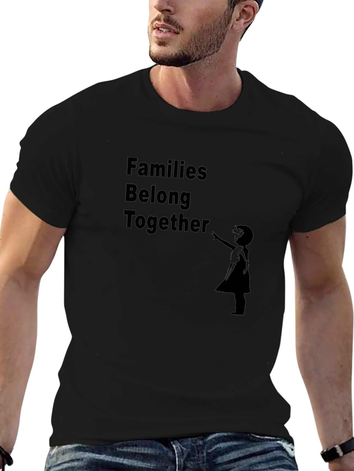Families Belong Together Graphic Tee - Black