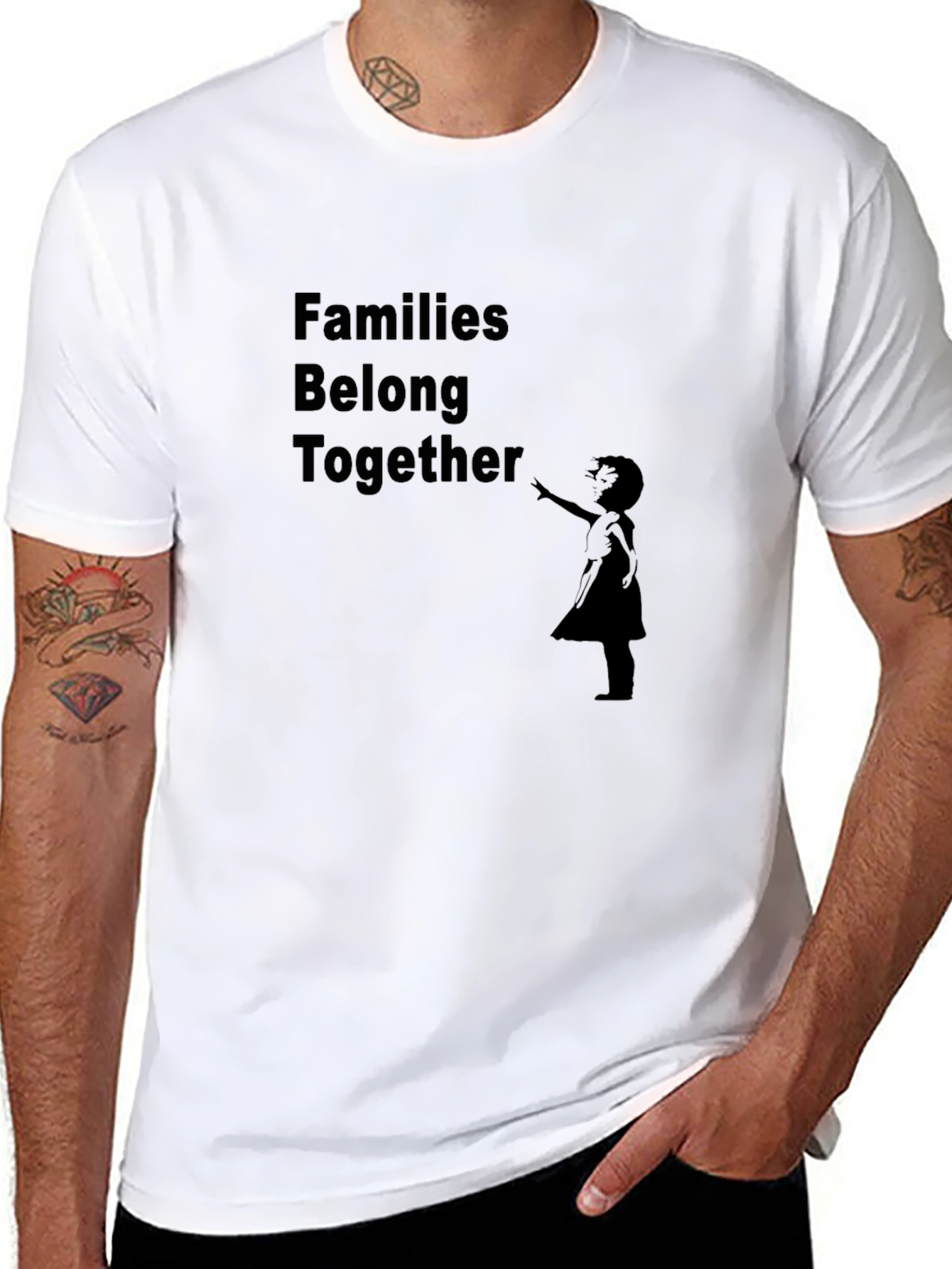 Families Belong Together Graphic Tee - Black