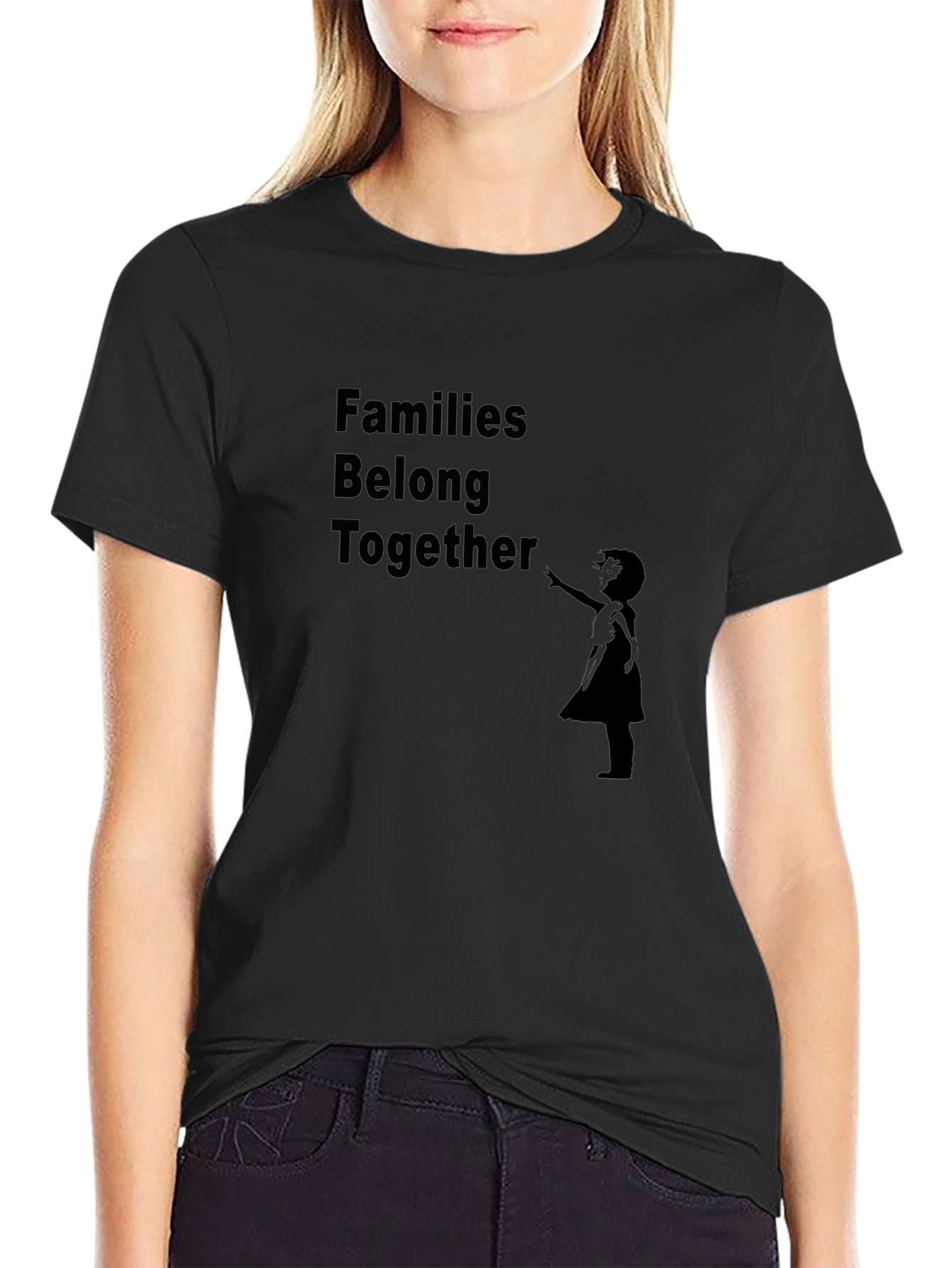 Families Belong Together Graphic Tee - Black