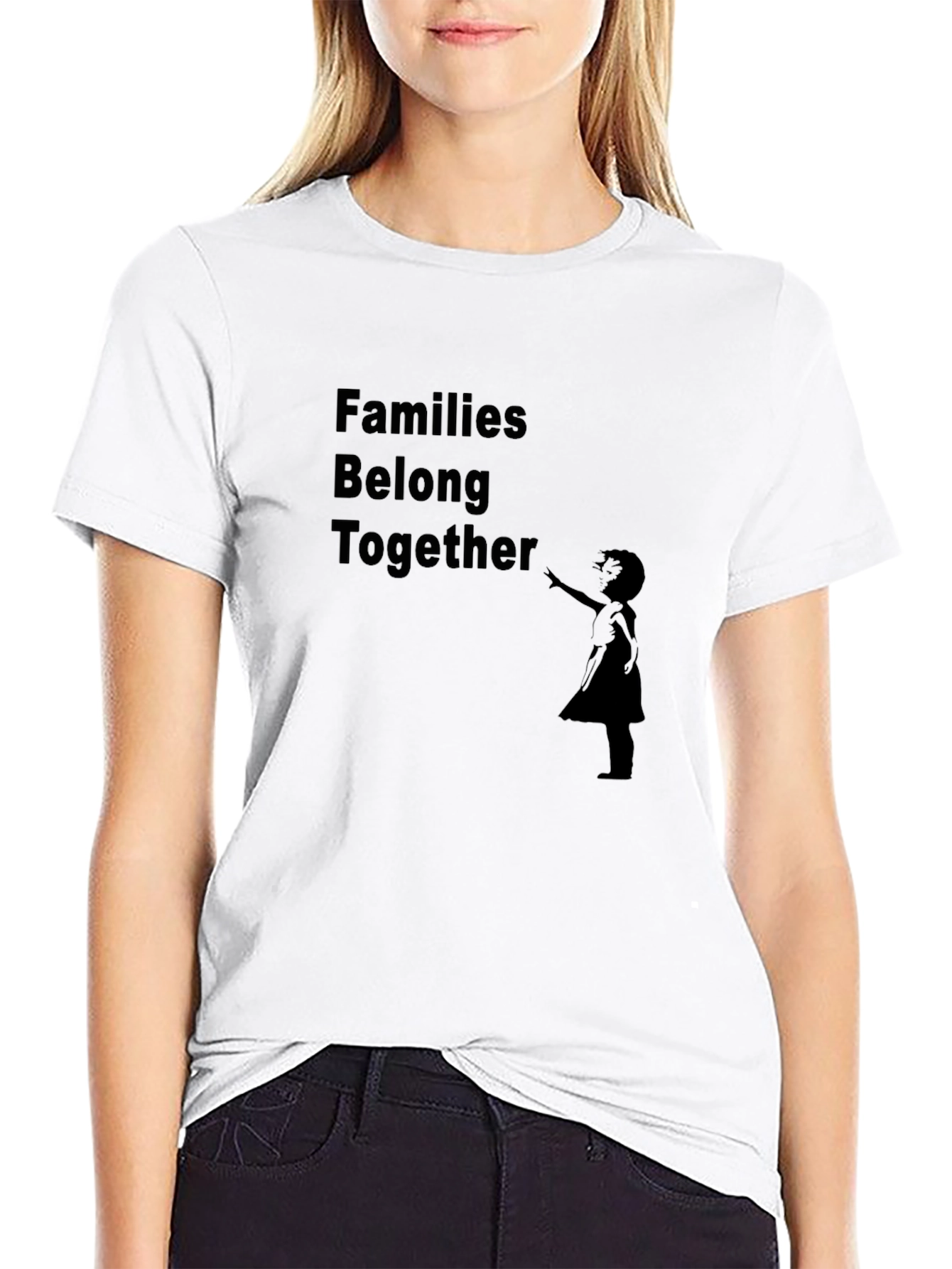 Families Belong Together Graphic Tee - Black