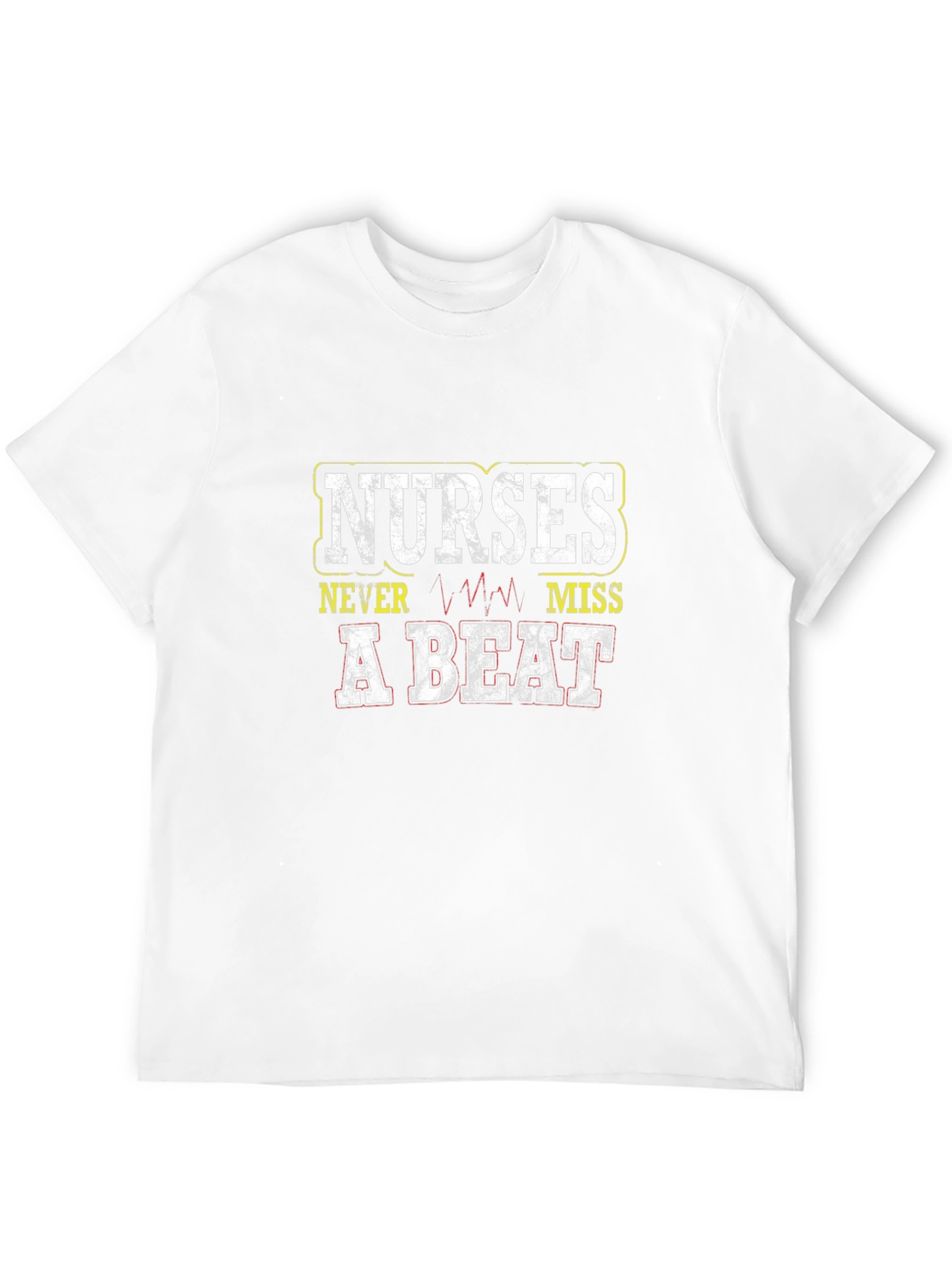 Nurses Never Miss a Beat Black Graphic T-Shirt