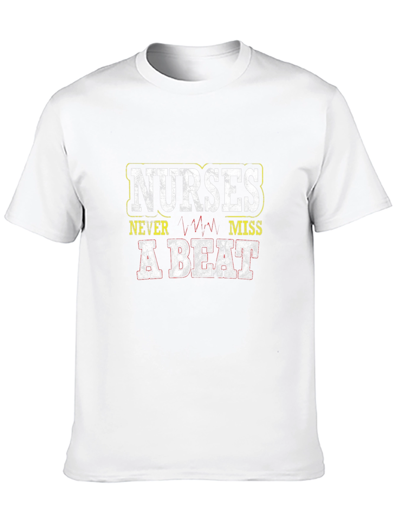 Nurses Never Miss a Beat Black Graphic T-Shirt