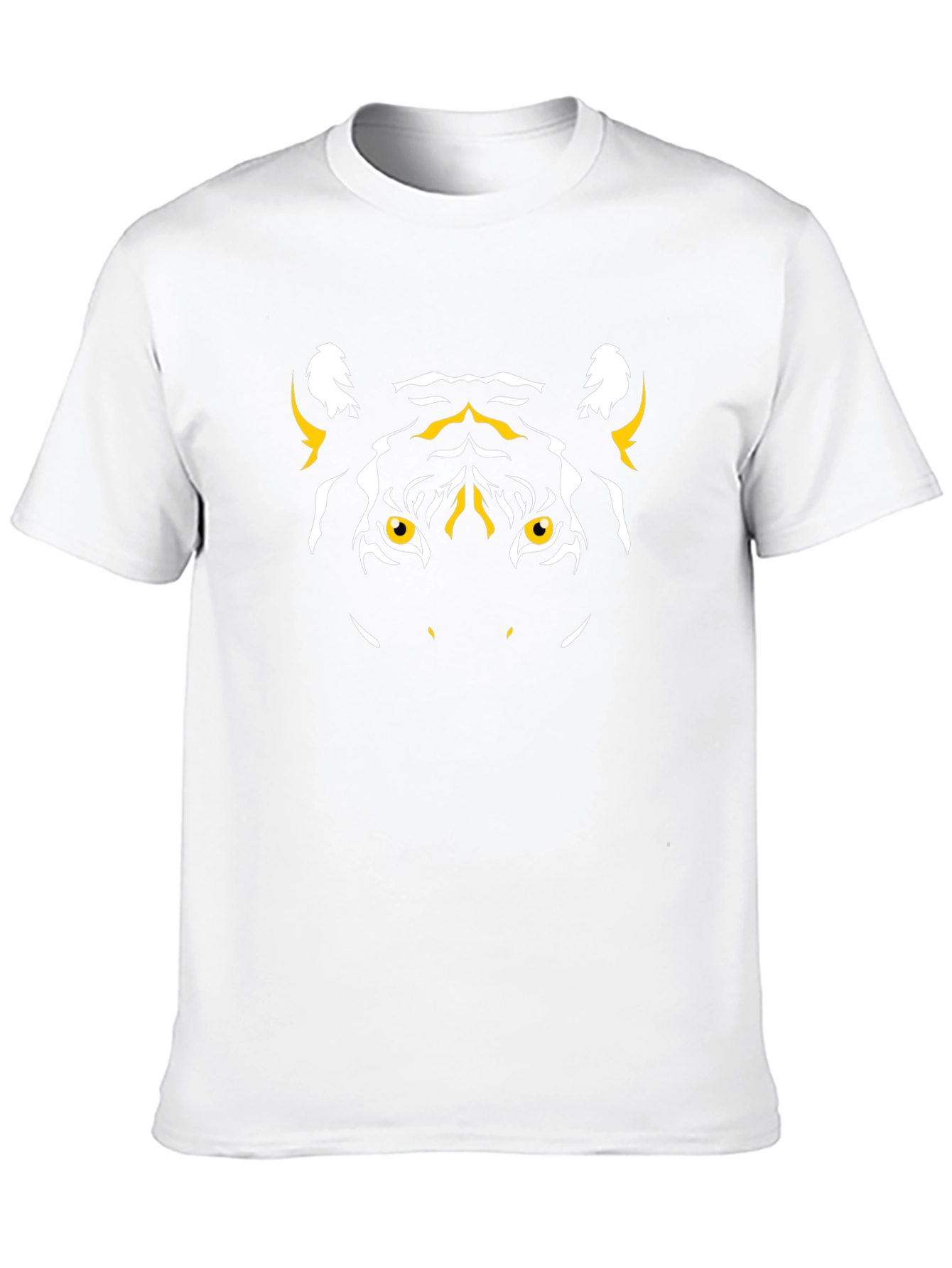Tiger Graphic Tee - Black Cotton T-Shirt