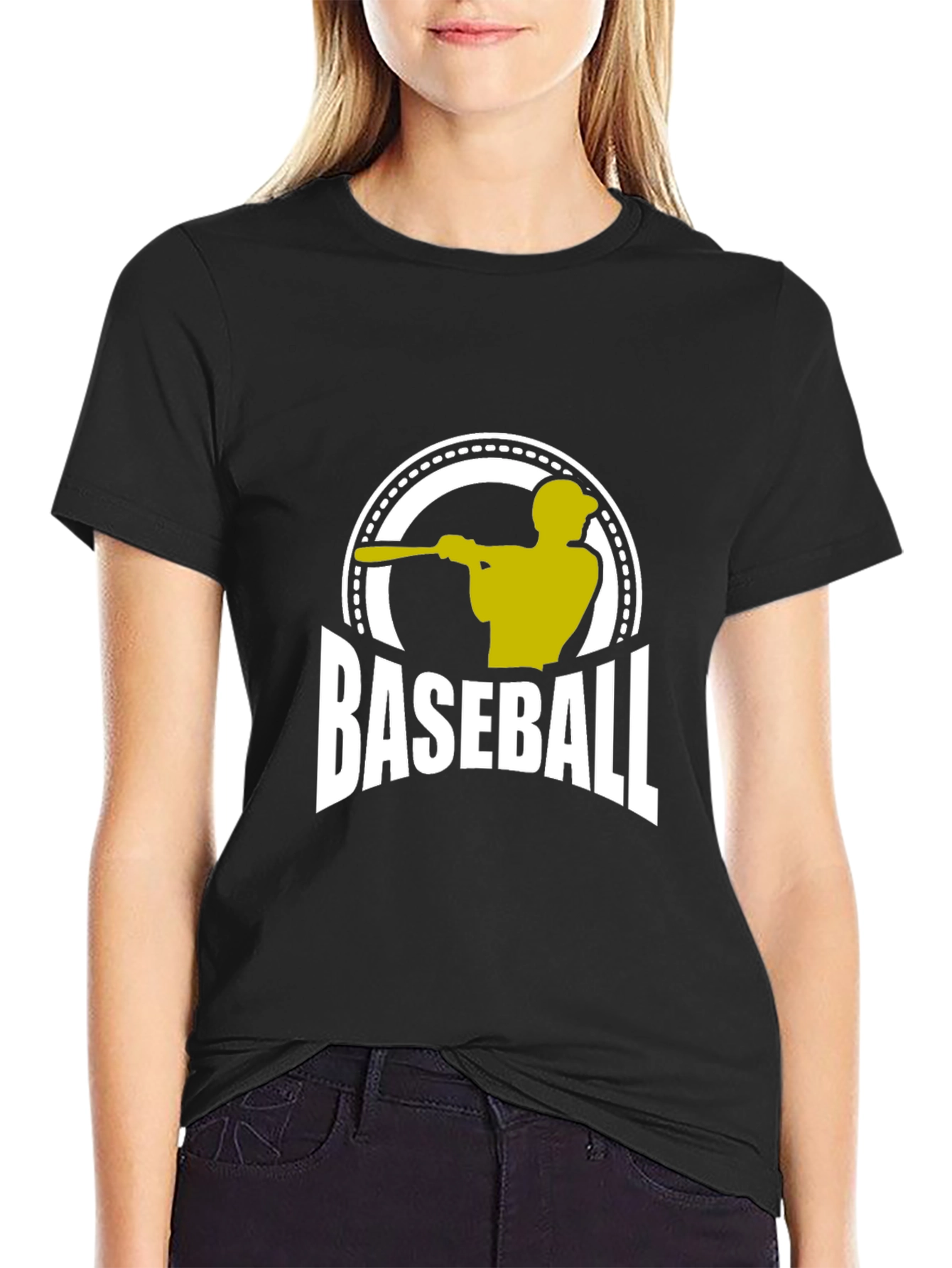 Baseball Player Graphic T-Shirt