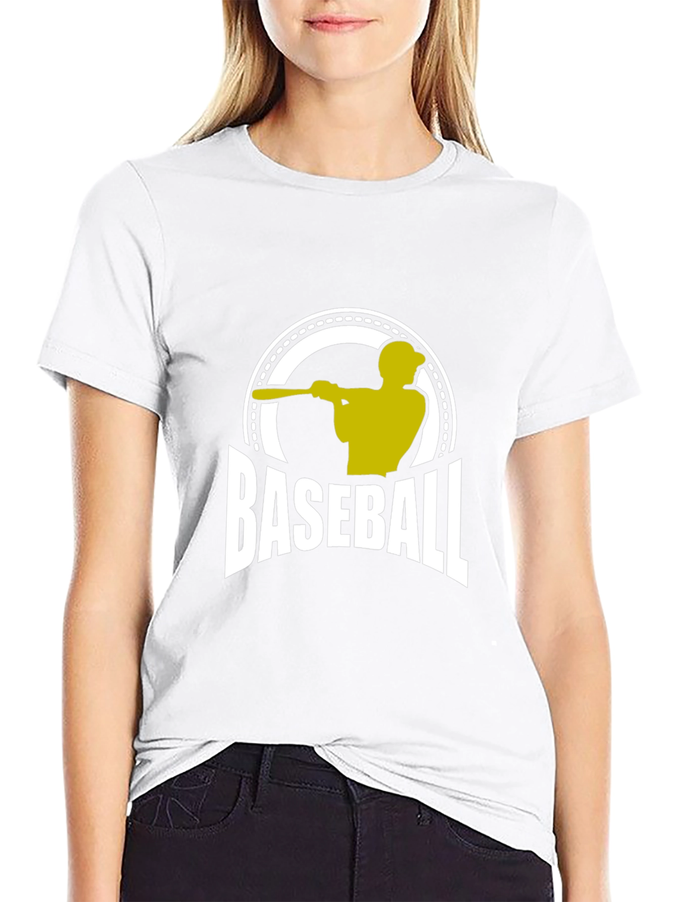 Baseball Player Graphic T-Shirt