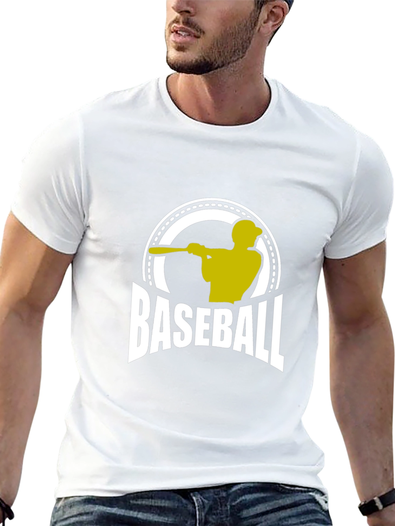 Baseball Player Graphic T-Shirt