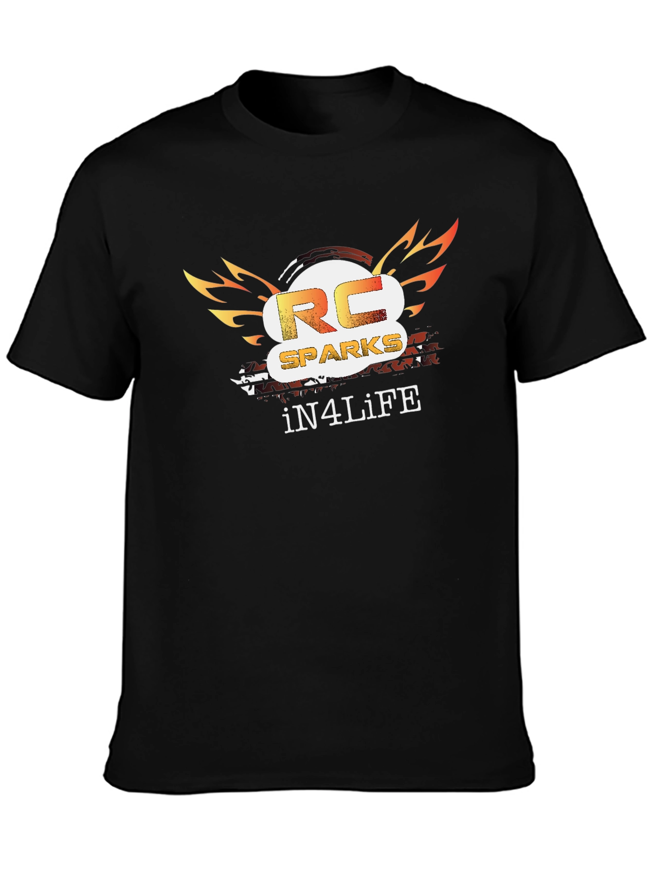 RC Sparks iN4LiFE Black Graphic Tee