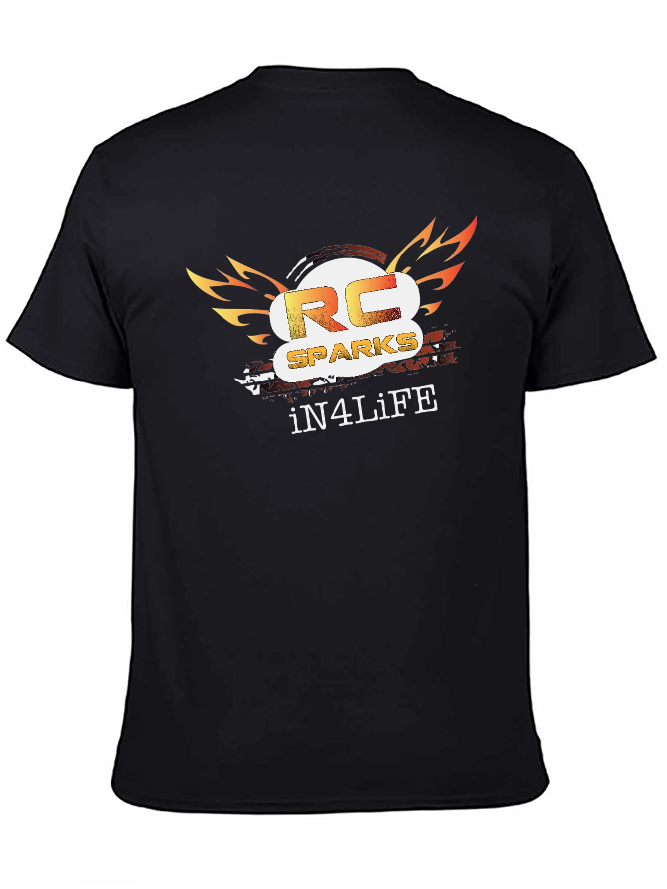 RC Sparks iN4LiFE Black Graphic Tee