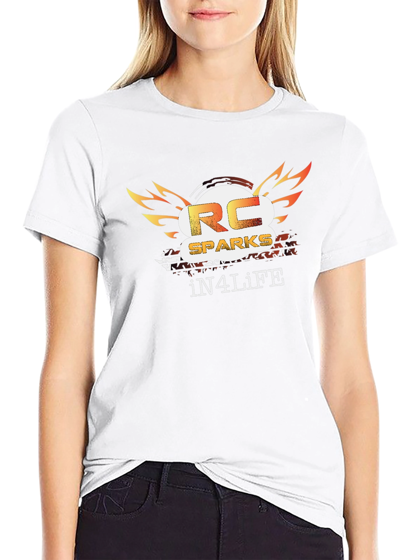 RC Sparks iN4LiFE Black Graphic Tee