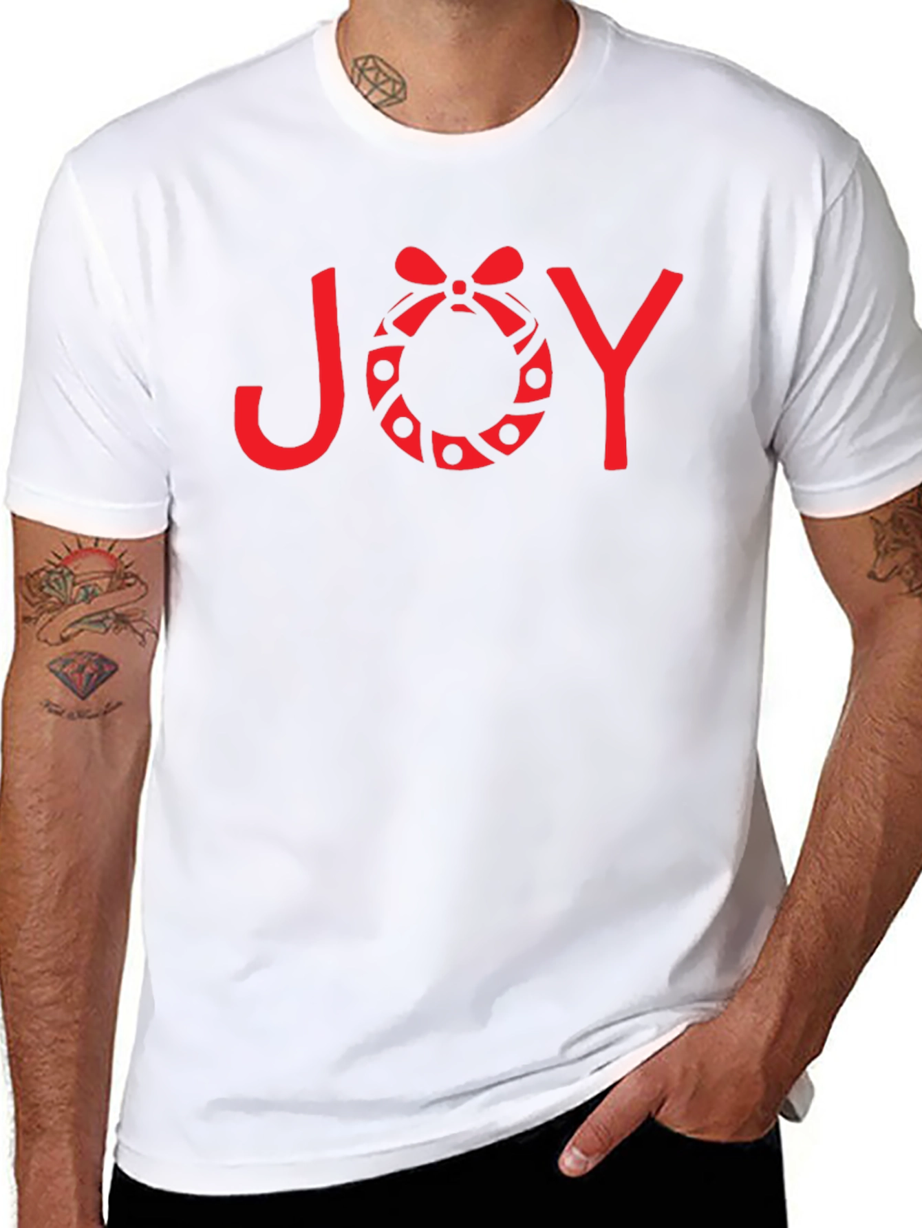 Festive Joy Graphic Tee - Holiday Season Apparel