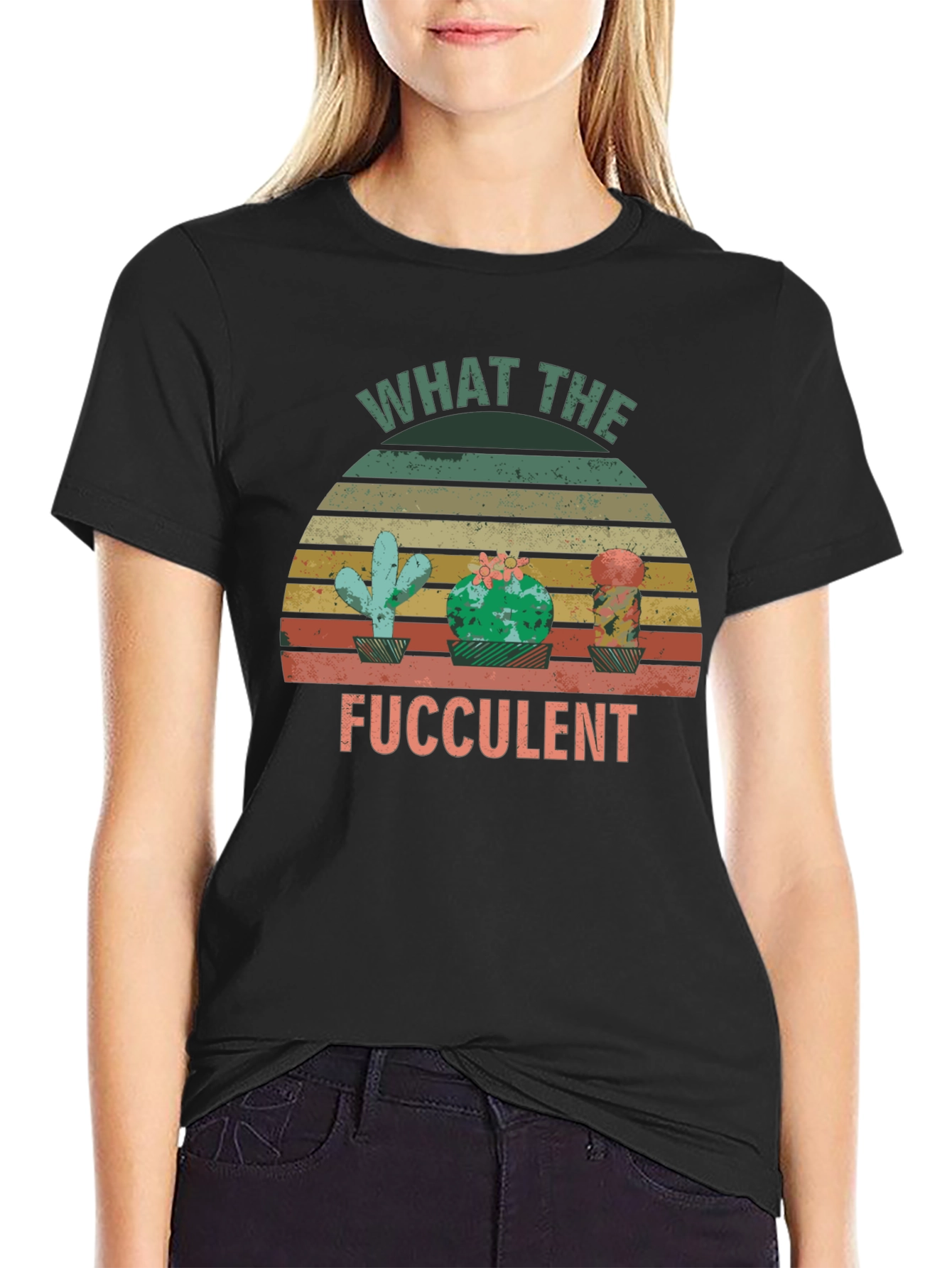 What the Fucculent Cactus T-Shirt
