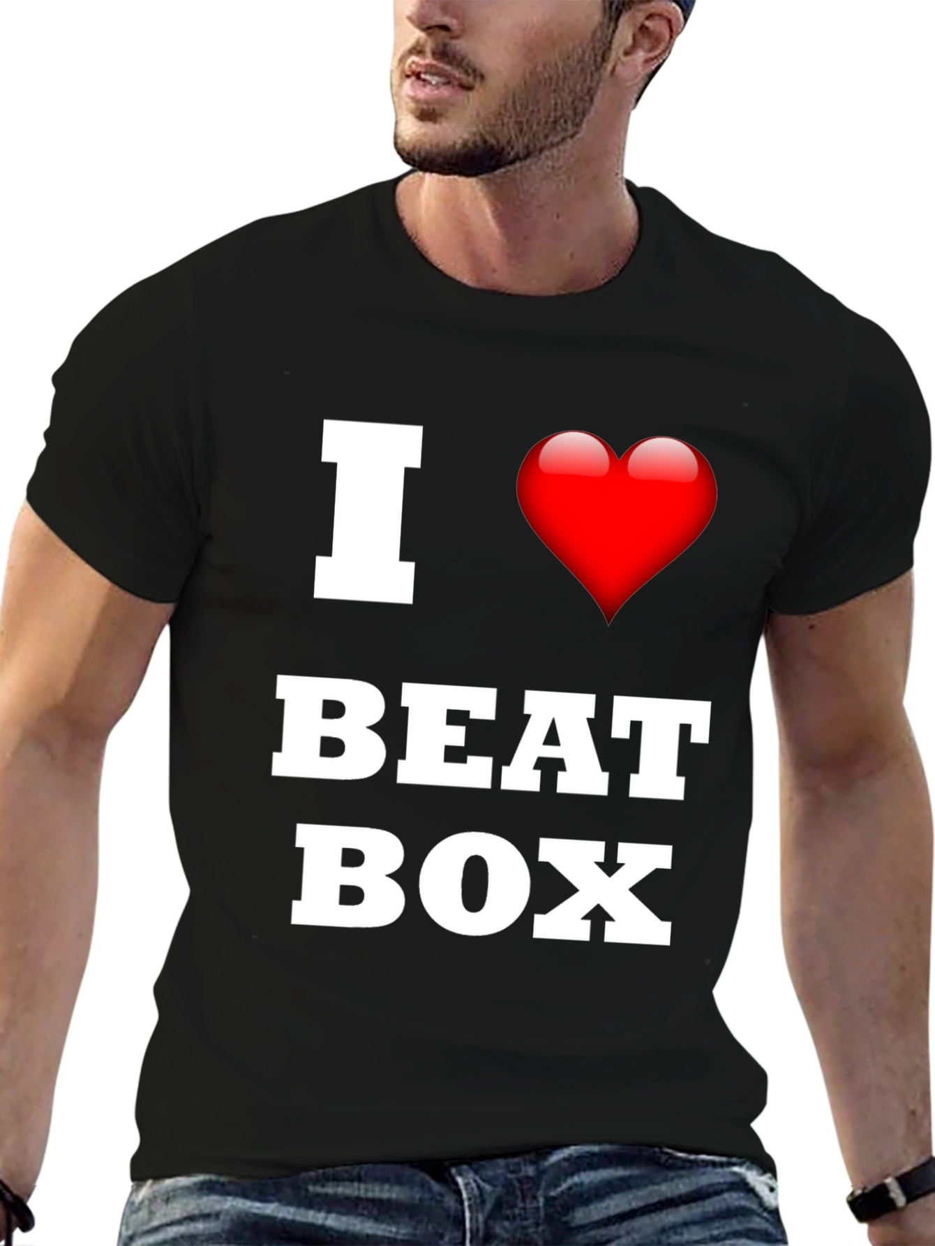 I Love Beat Box Black T-Shirt