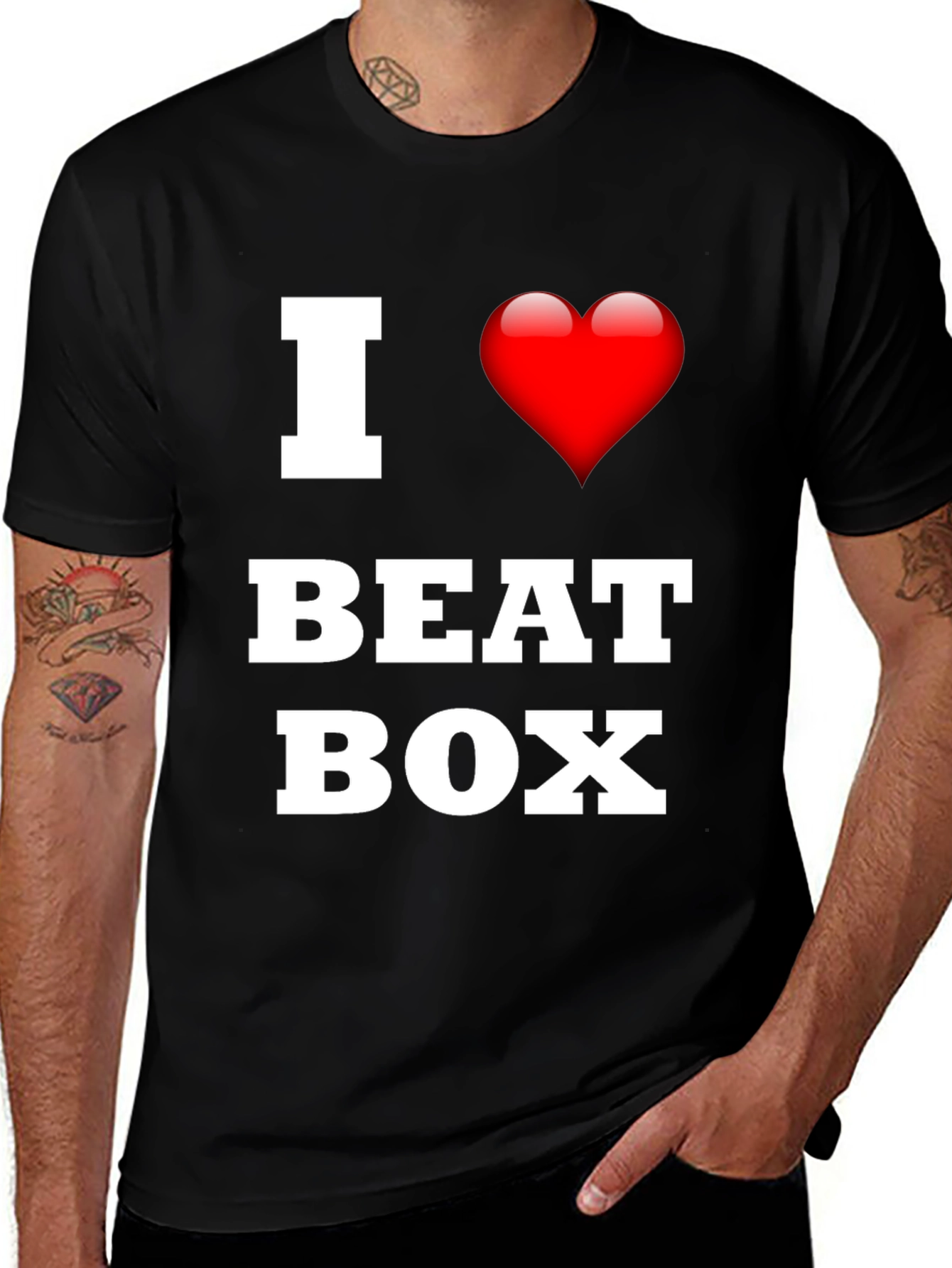 I Love Beat Box Black T-Shirt