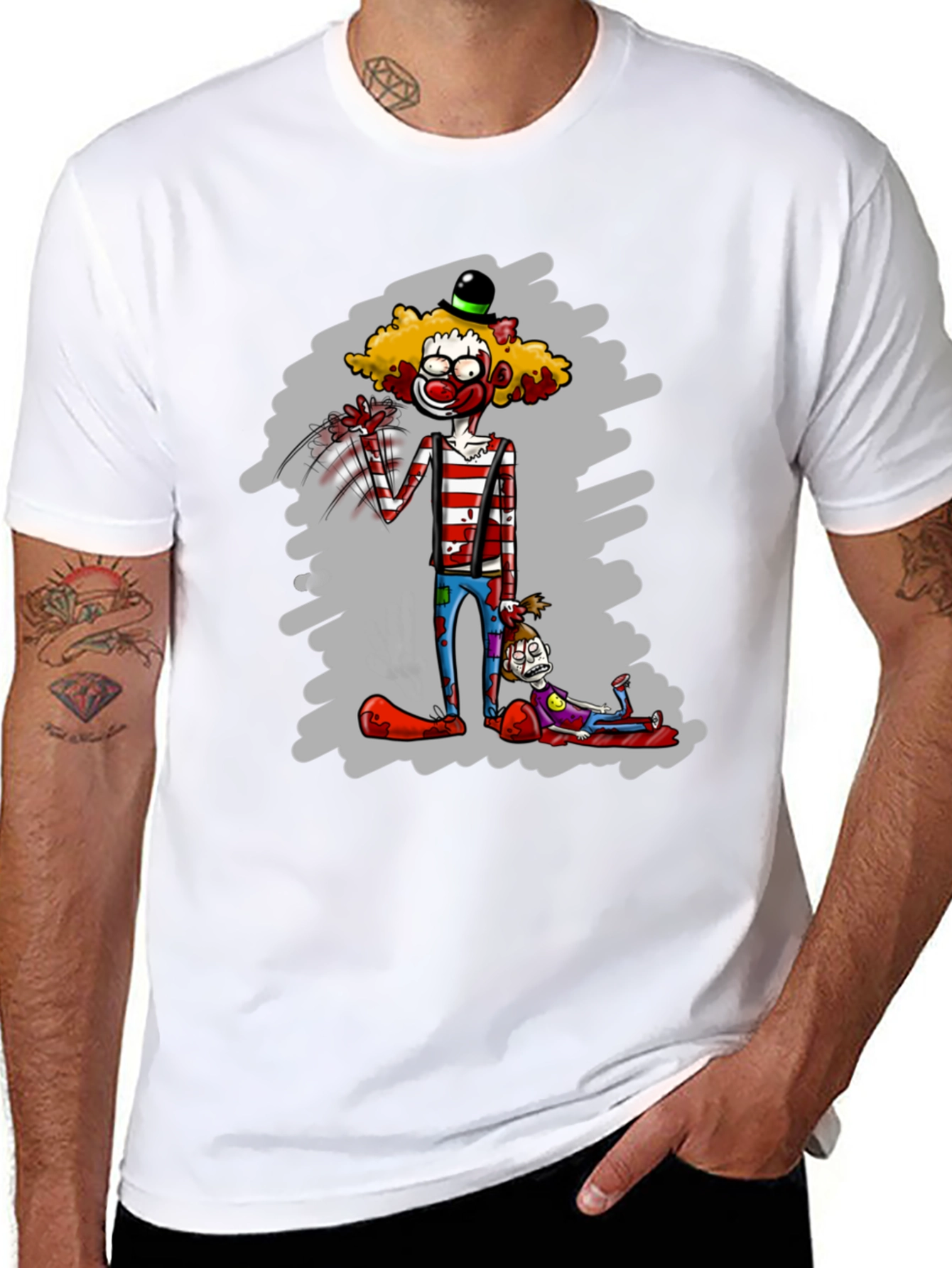 Creepy Clown T-Shirt - Unique Graphic Tee