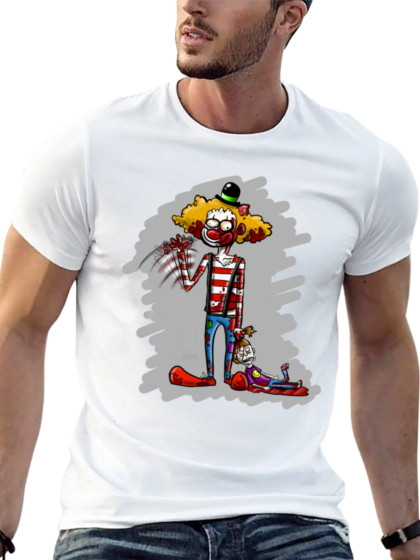 Creepy Clown T-Shirt - Unique Graphic Tee