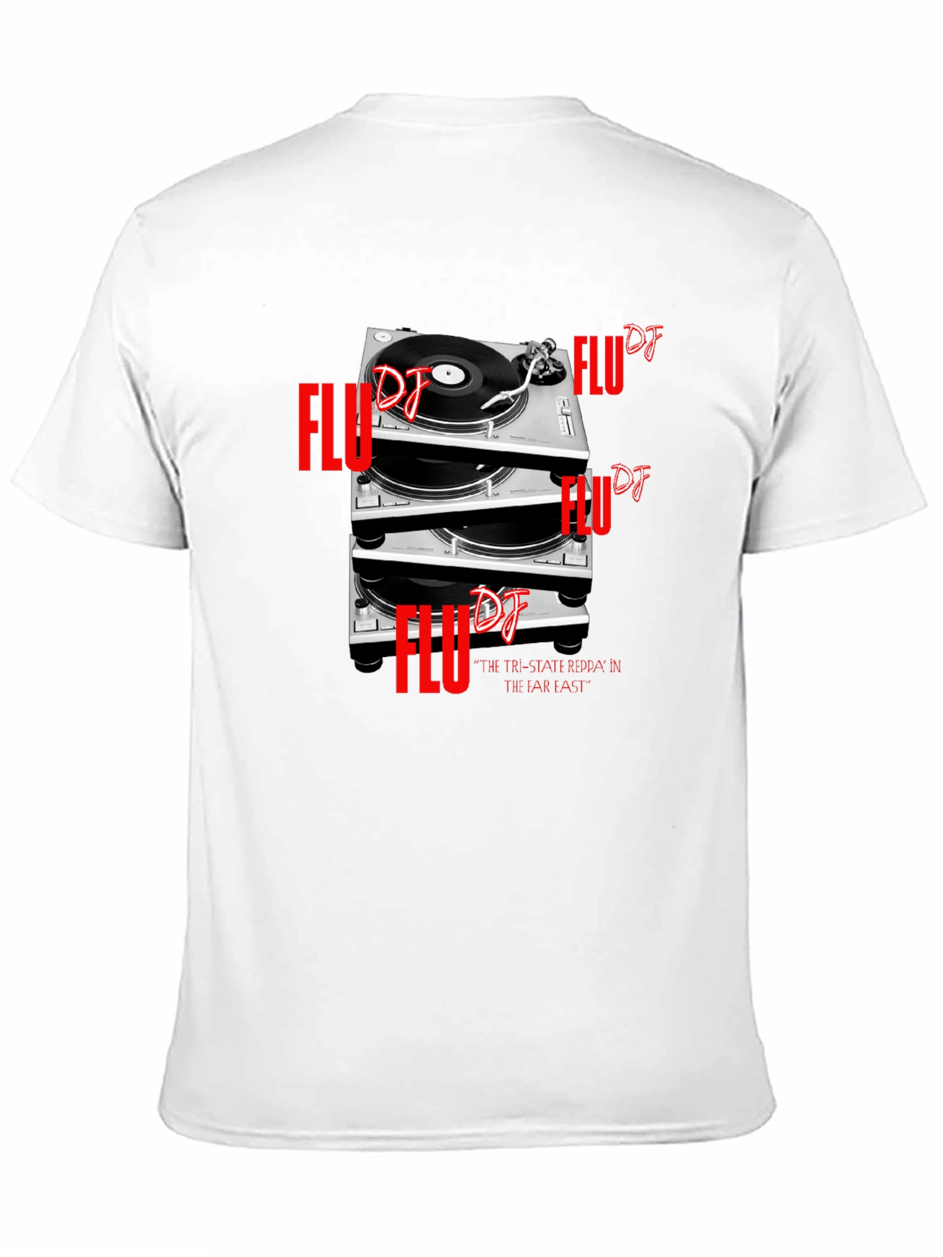 Flu DJ Turntable T-Shirt - Black Graphic Tee