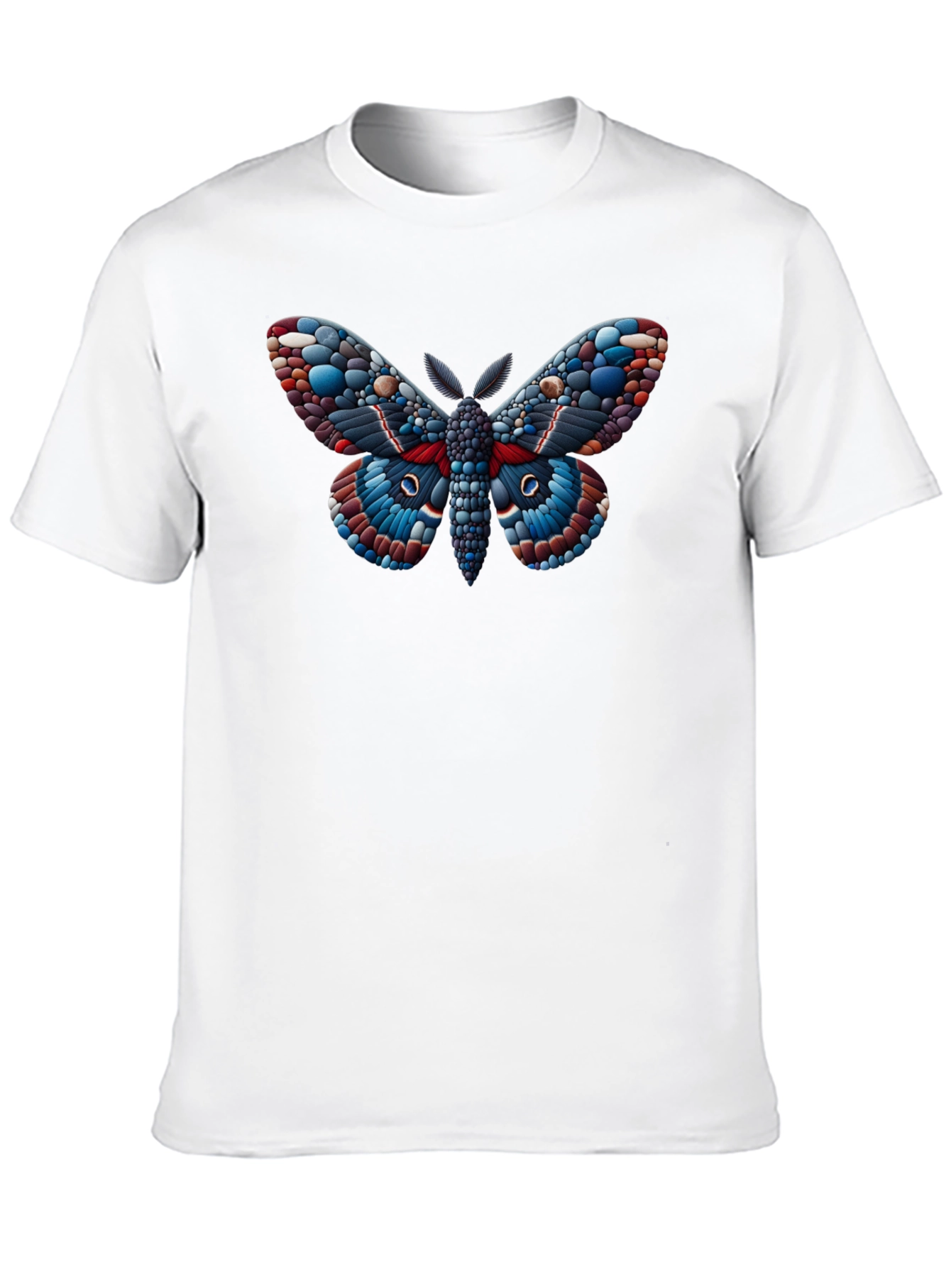 Moth Graphic Black T-Shirt - Unique Insect Design