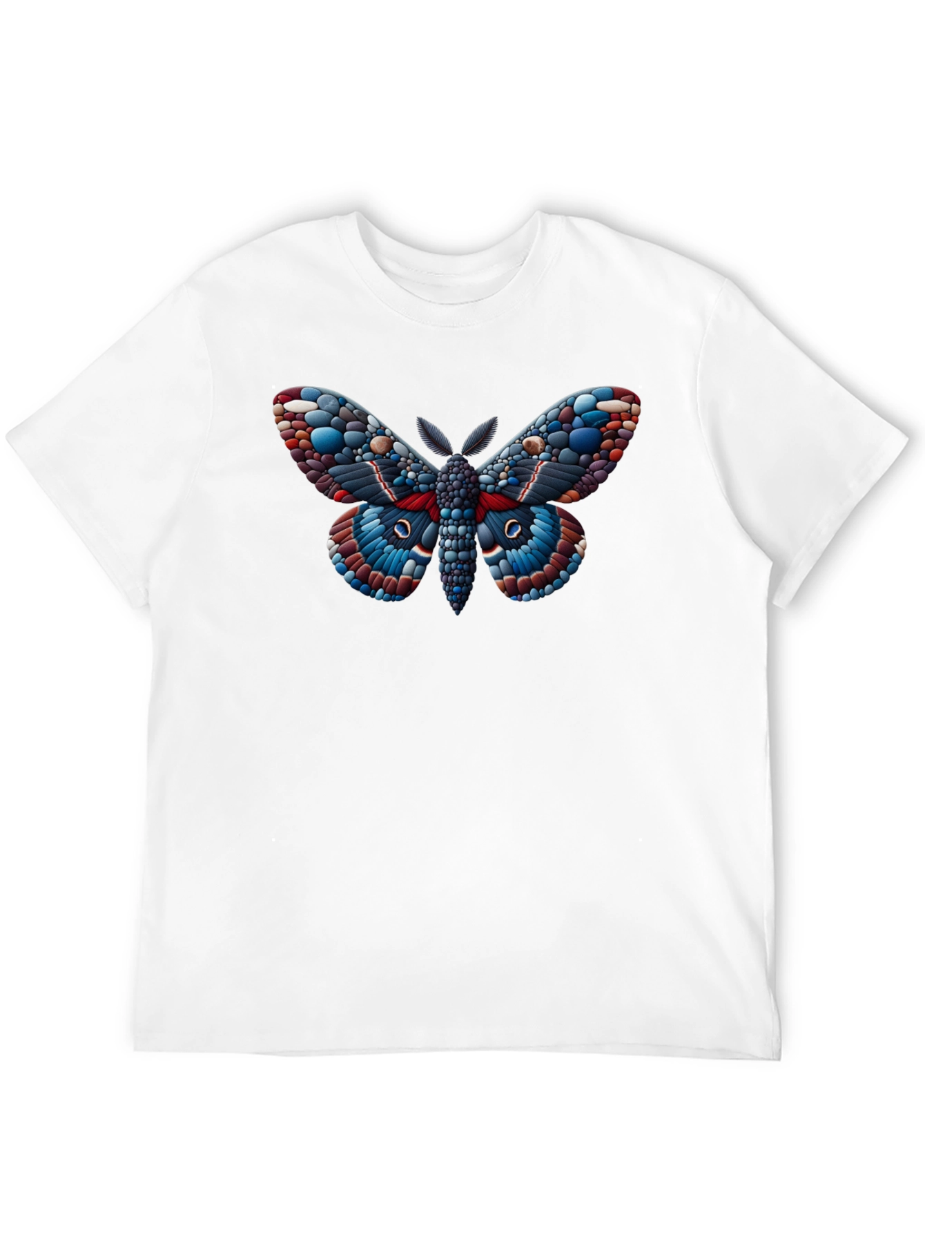 Moth Graphic Black T-Shirt - Unique Insect Design