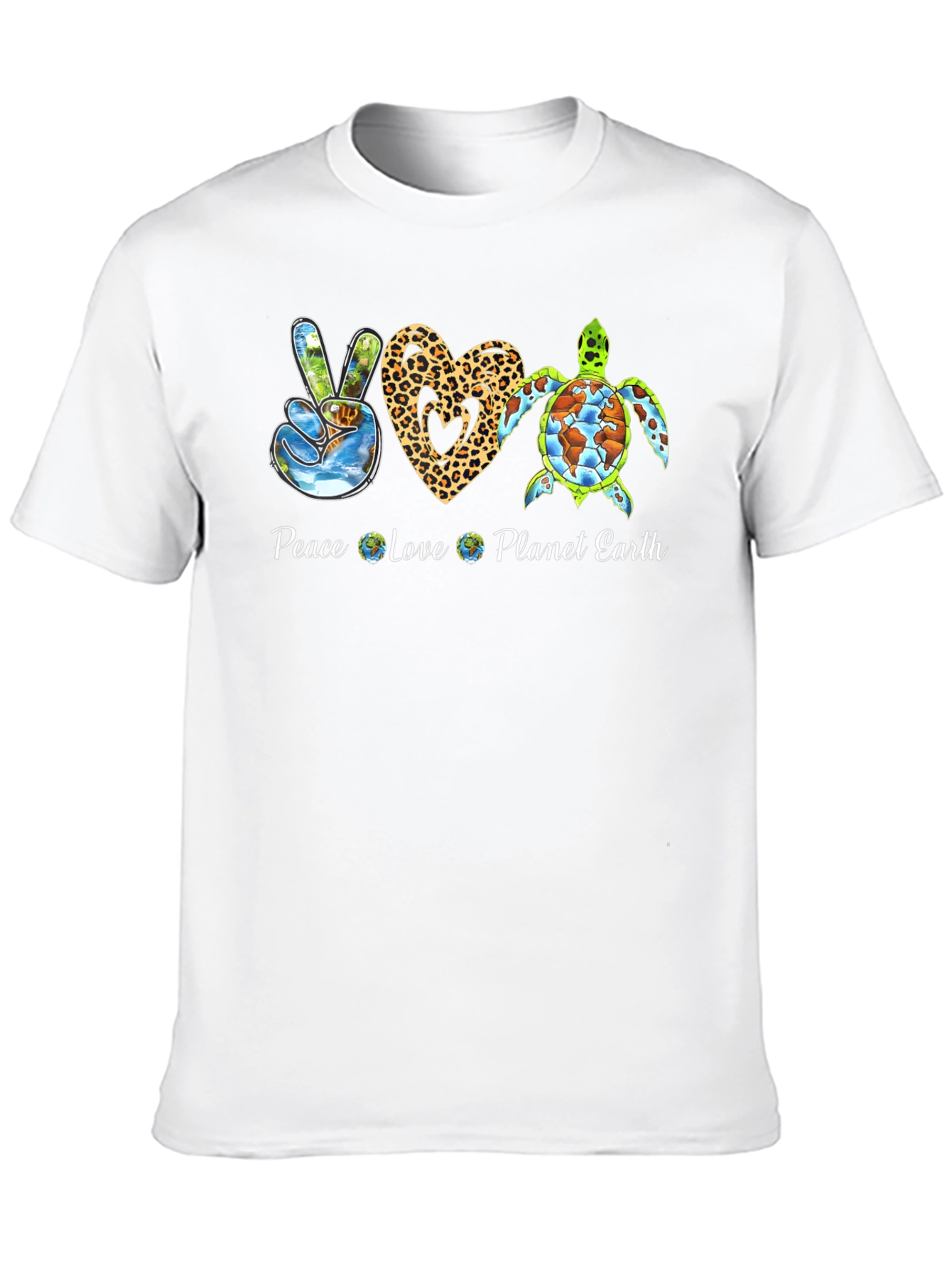 Peace Love Planet Earth Graphic Tee