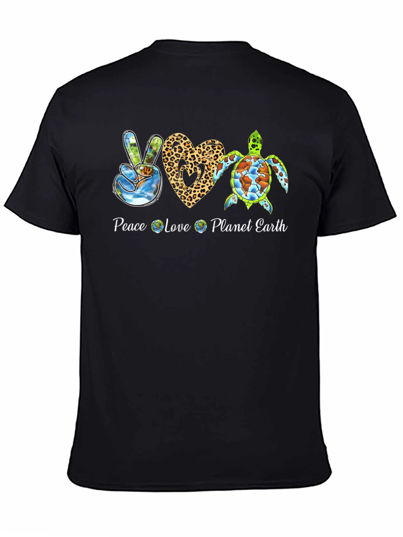Peace Love Planet Earth Graphic Tee
