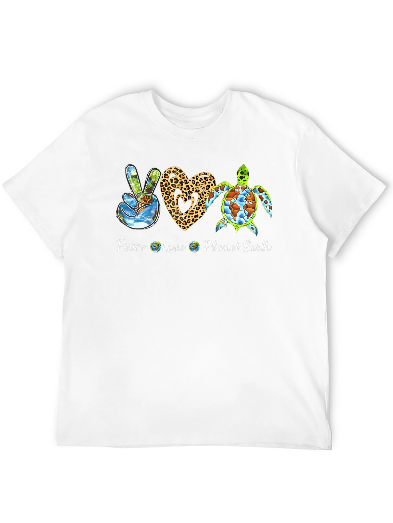 Peace Love Planet Earth Graphic Tee