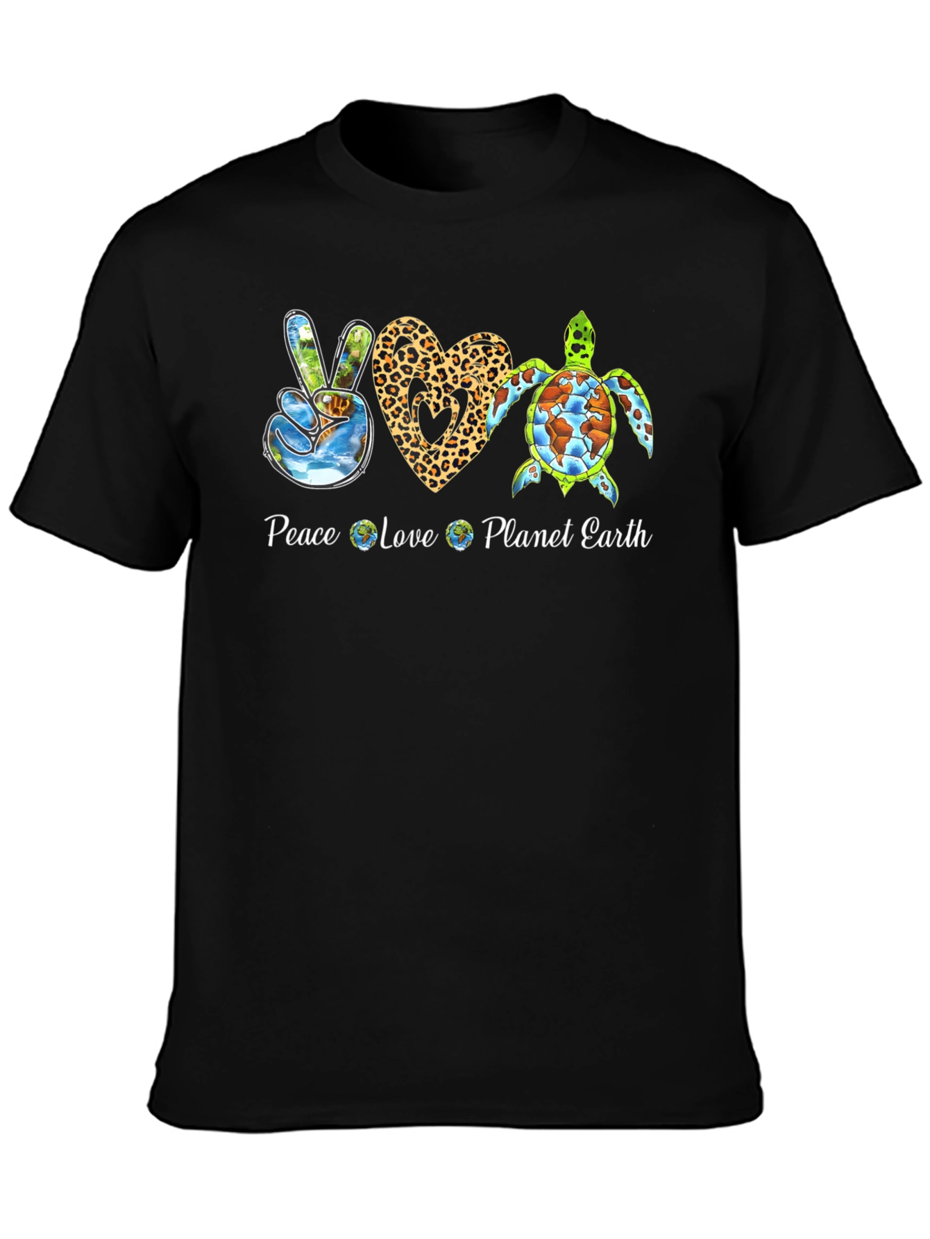 Peace Love Planet Earth Graphic Tee